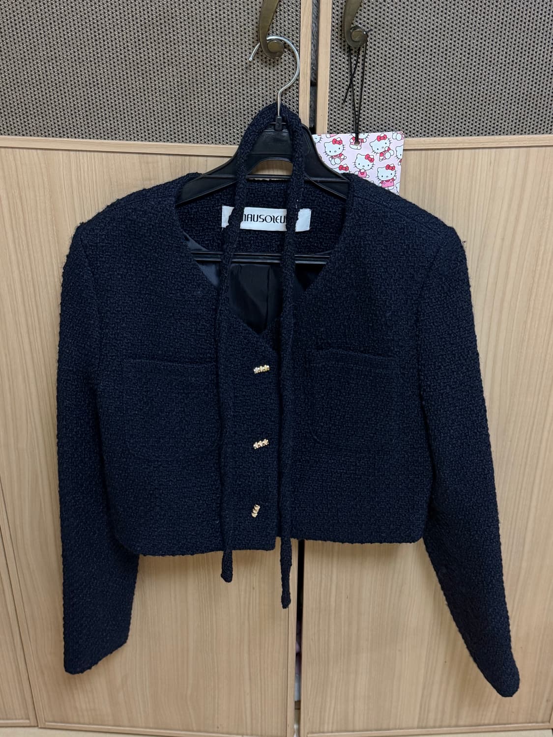 [마우솔레움] 넬슨 트위드 스트링 자켓 네이비 (품절템) 상품이미지3