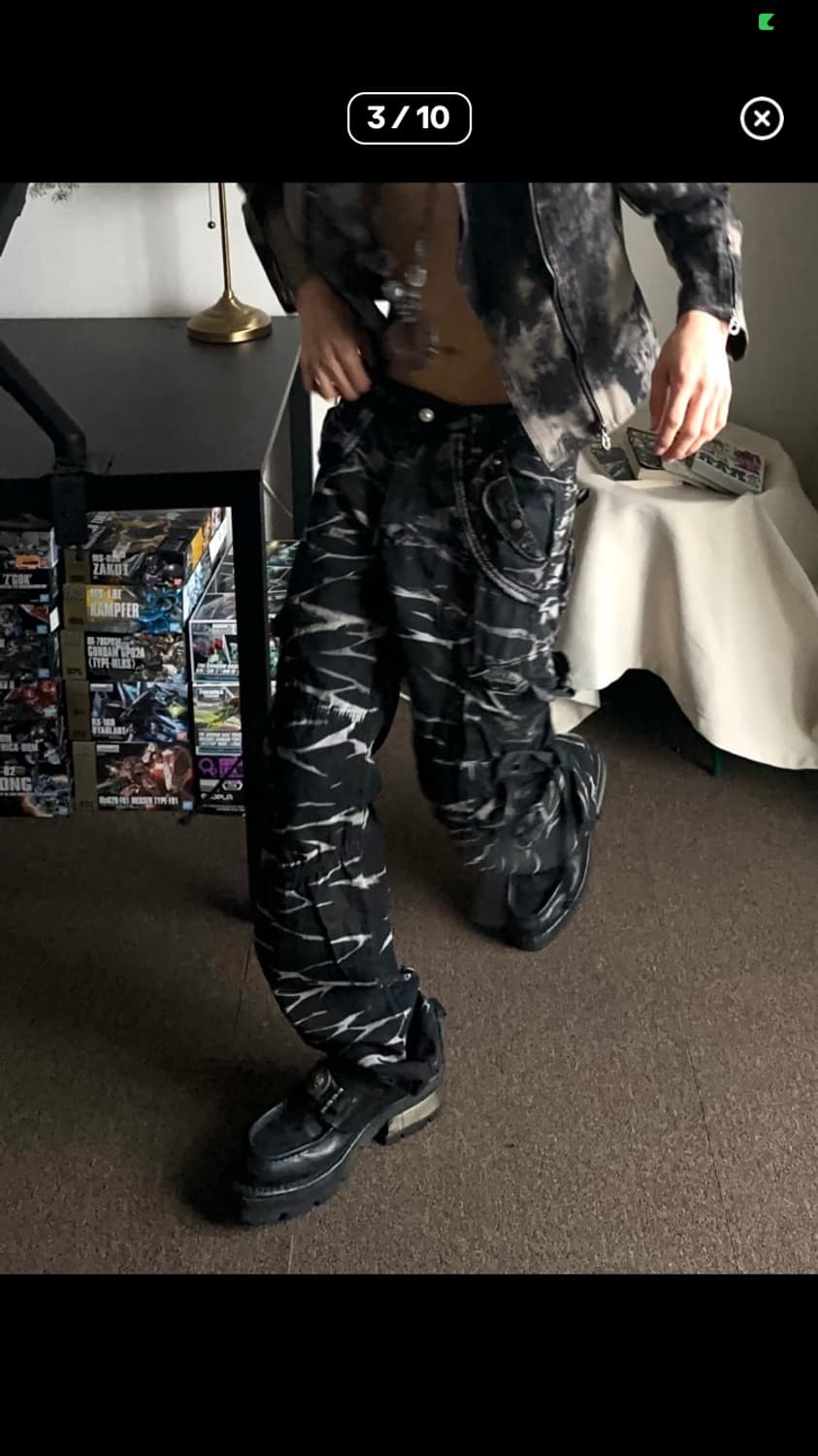 Ysw 블리치 워싱 디테일 카고 팬츠 상품이미지3