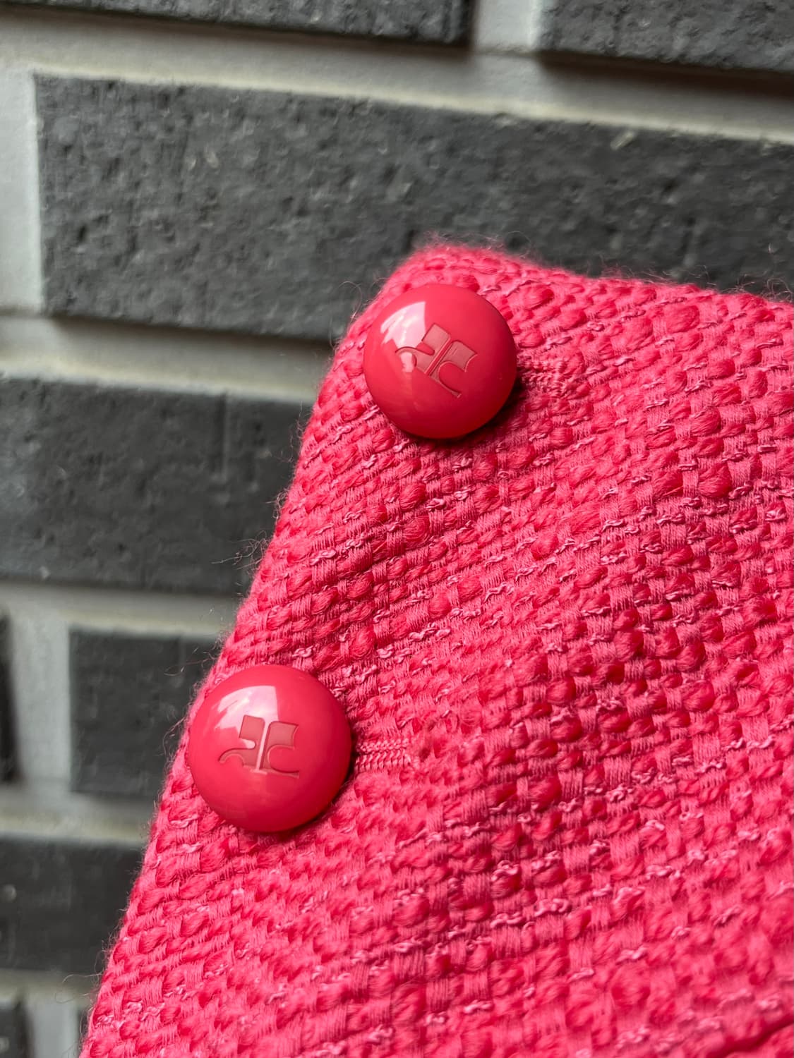 00s COURREGES 꾸레쥬 트위드스커트 상품이미지3