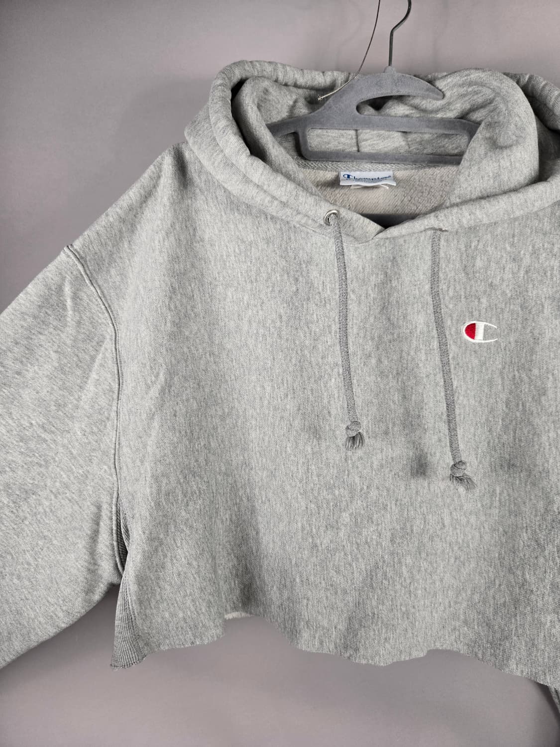 [무료배송]챔피언 M 여성 리버스 위브 크롭 후드 기모 후드티 상품이미지3