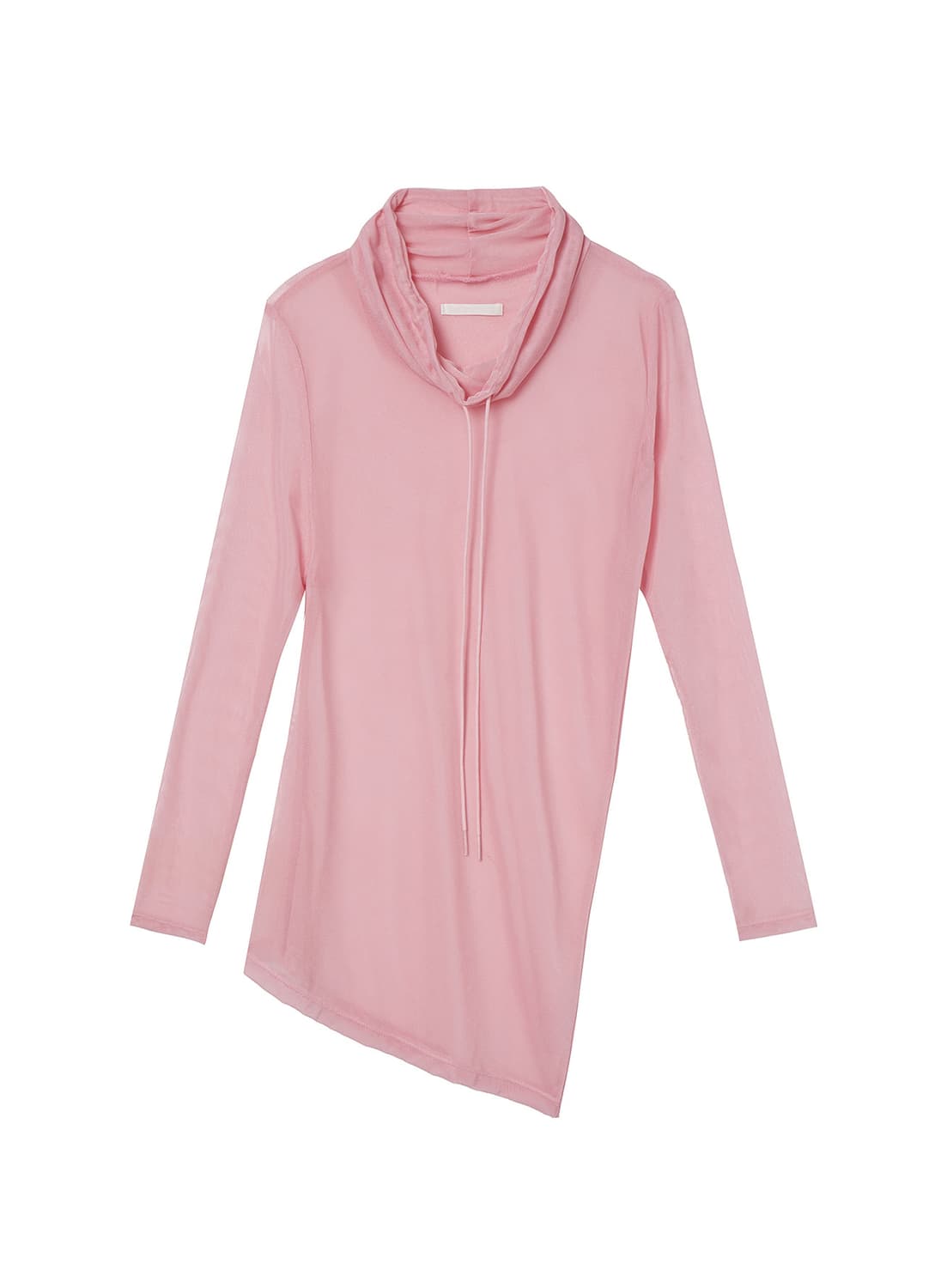 오픈와이와이 터틀넥 메쉬 탑 핑크 상품이미지1