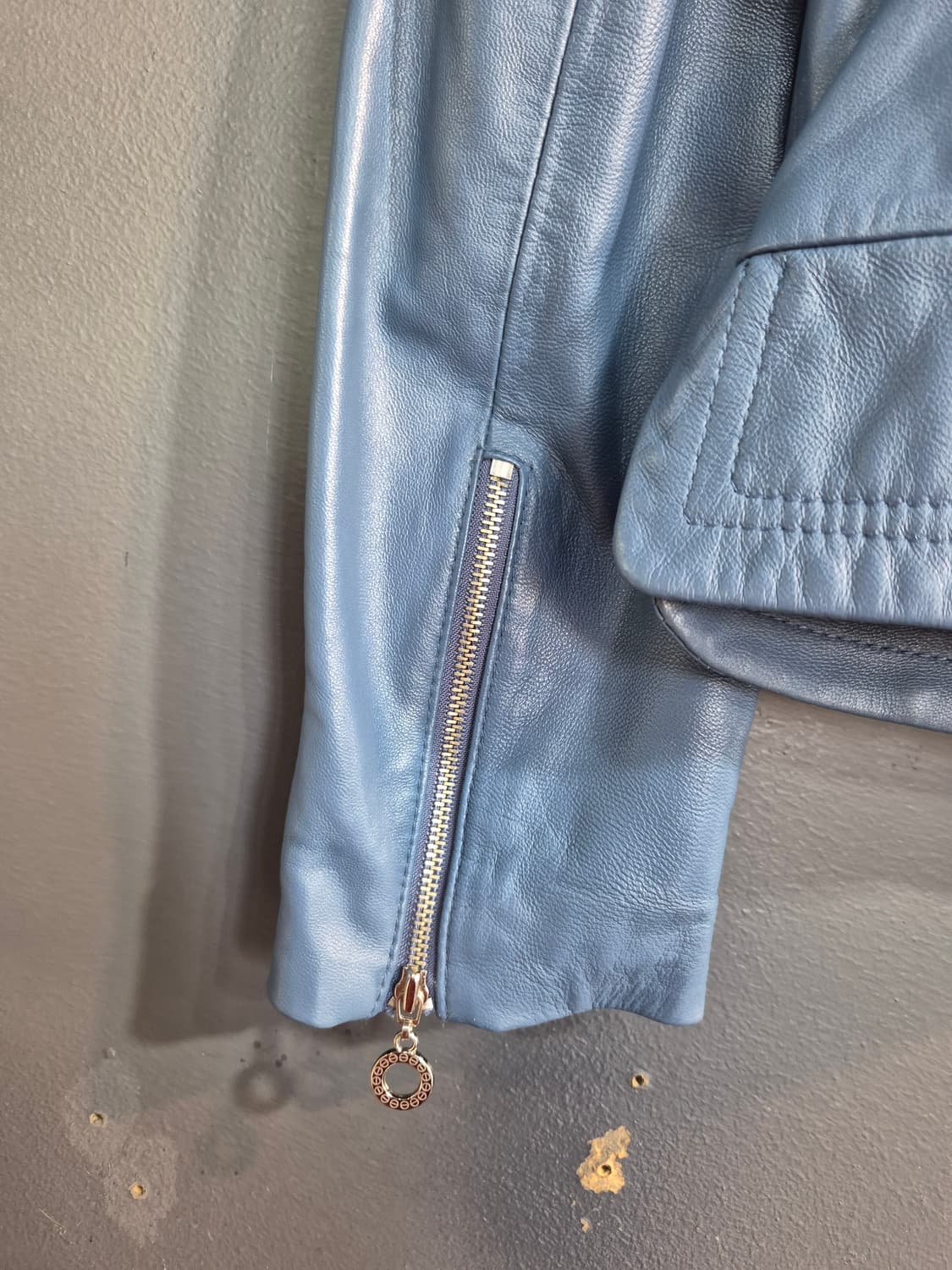 HÔTEL PARTICULIER 블루 가죽 자켓 55 상품이미지5