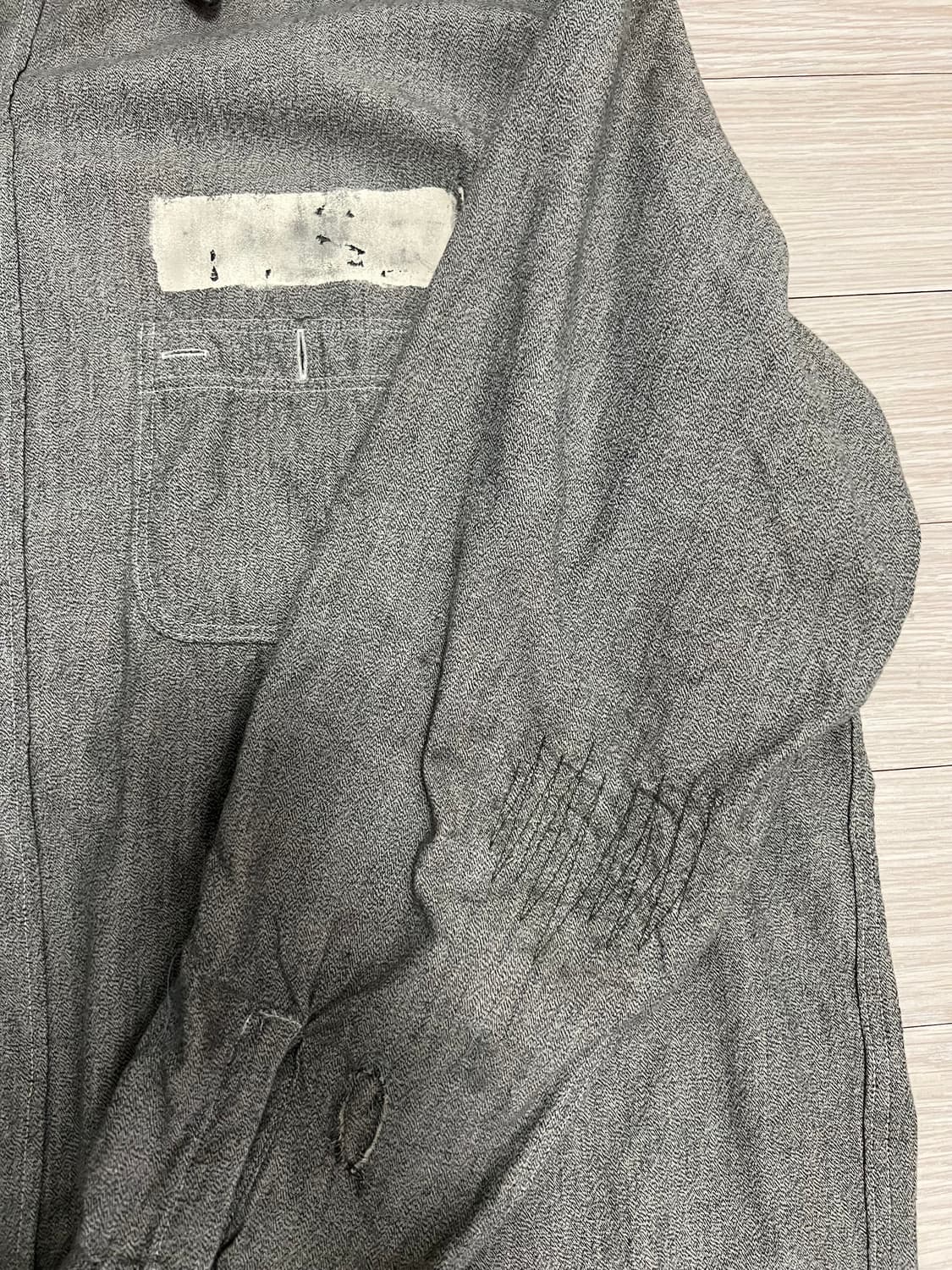 바우와우 프리즈너 샴브레이 셔츠 XL 상품이미지4