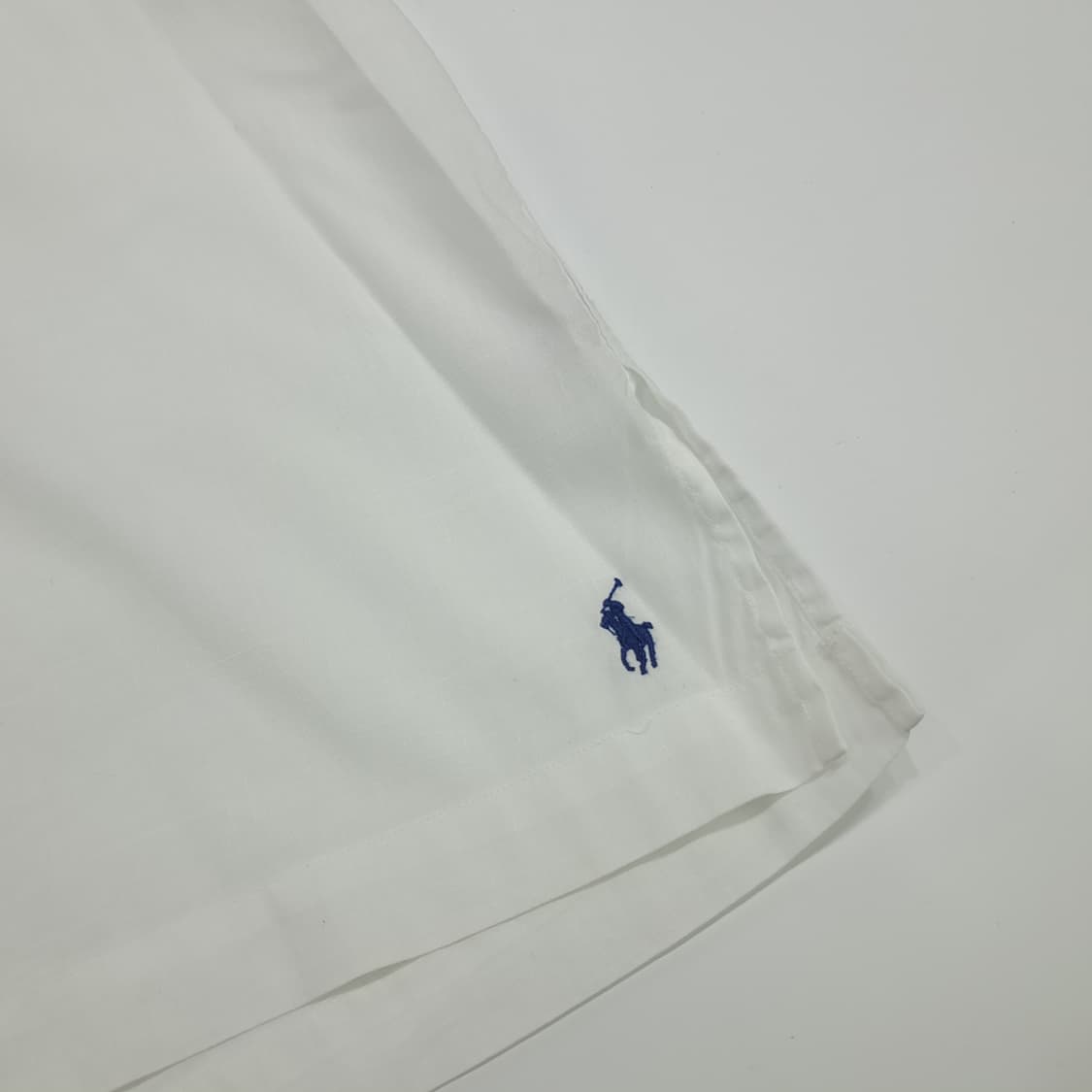 Co700 2XL 폴로 랄프로렌 화이트 린넨코튼 언더로고 반팔 셔츠 남방 상품이미지2