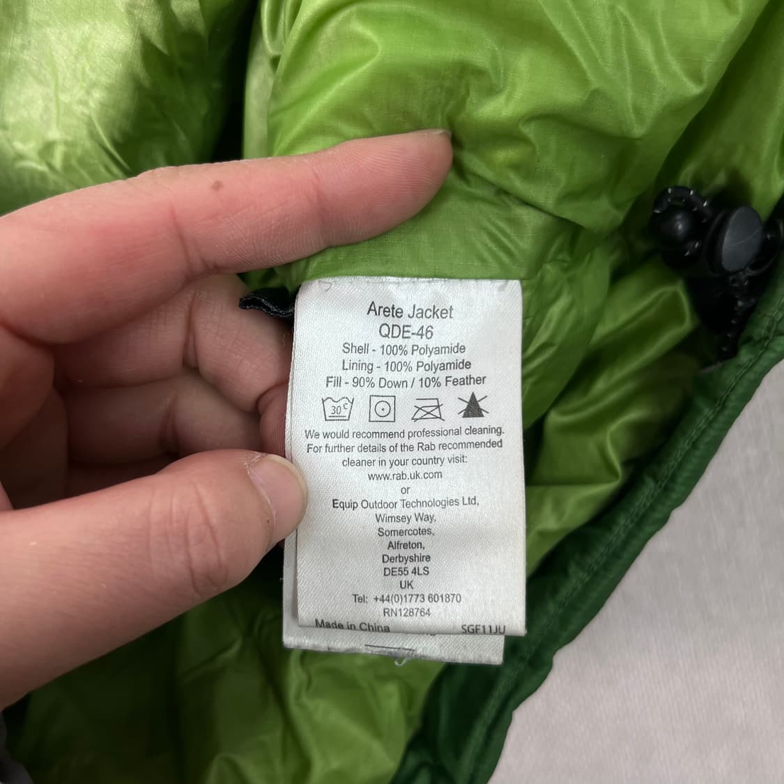 95 RAB 랩 구스 경량 패딩 상품이미지7