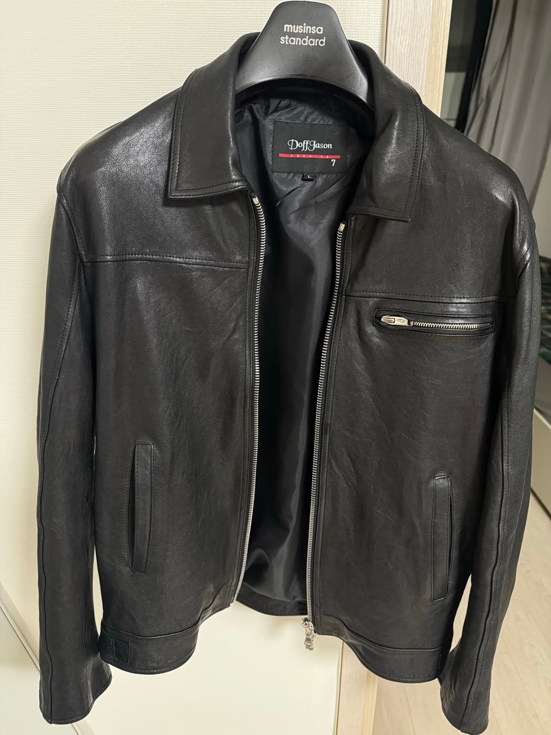 도프제이슨 프리미엄 램스킨 가죽자켓 L 상품이미지2