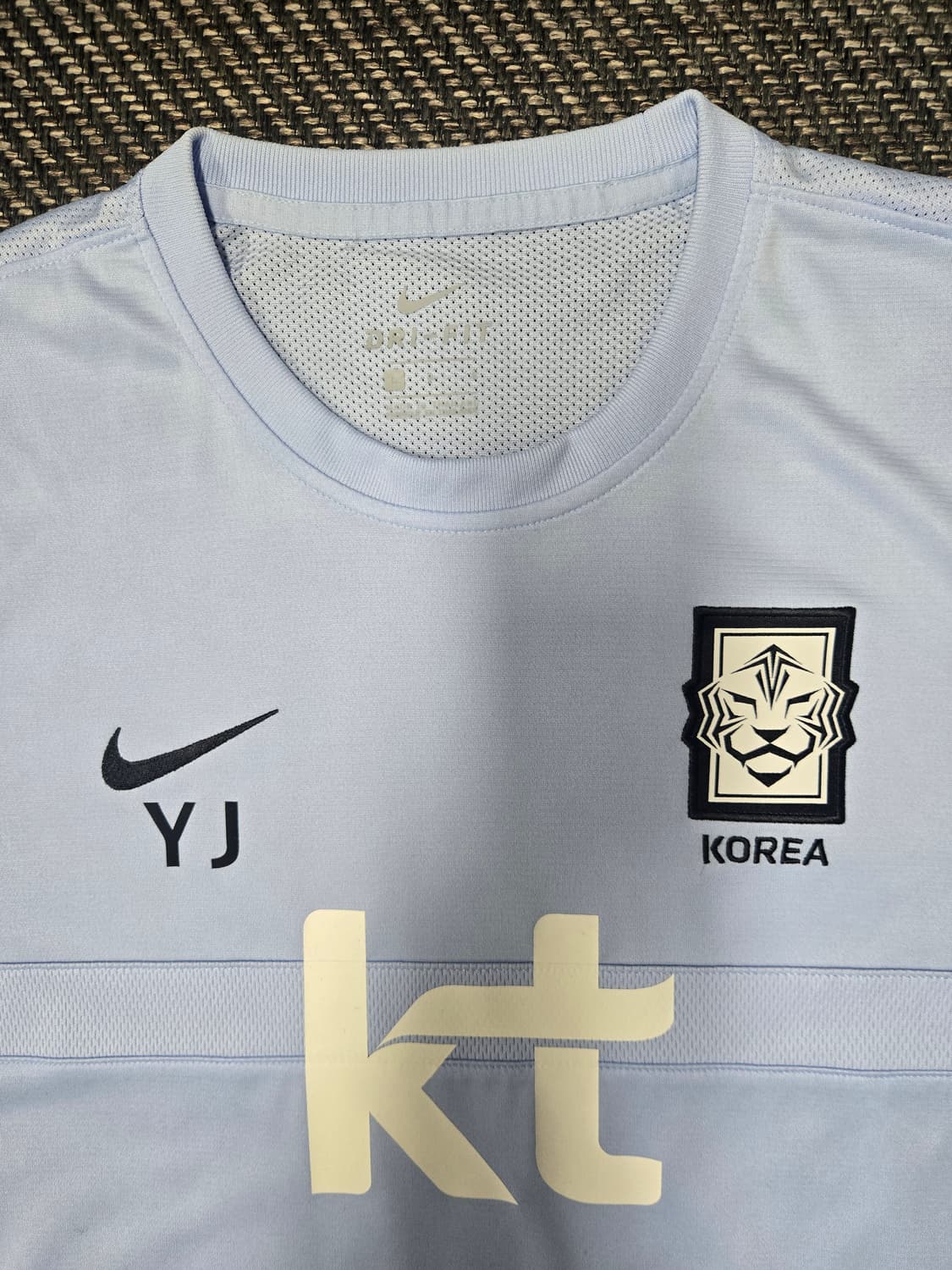 나이키 대한민국 축구 대표팀 트레이닝 티셔츠 하늘색 (1) 상품이미지3