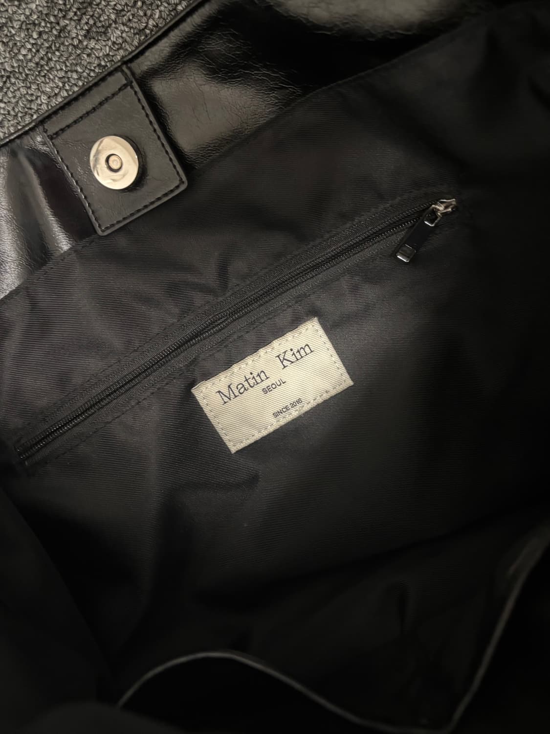 마뗑킴 더블 벨티드 스트랩 빅백 블랙 상품이미지7