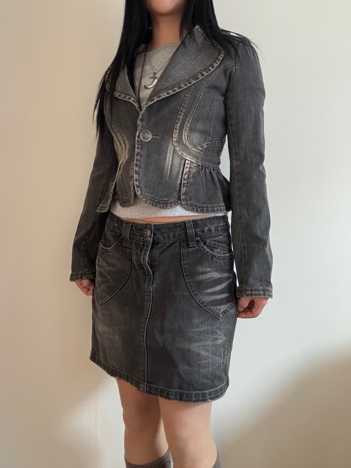 데님 프릴 자켓 상품이미지1