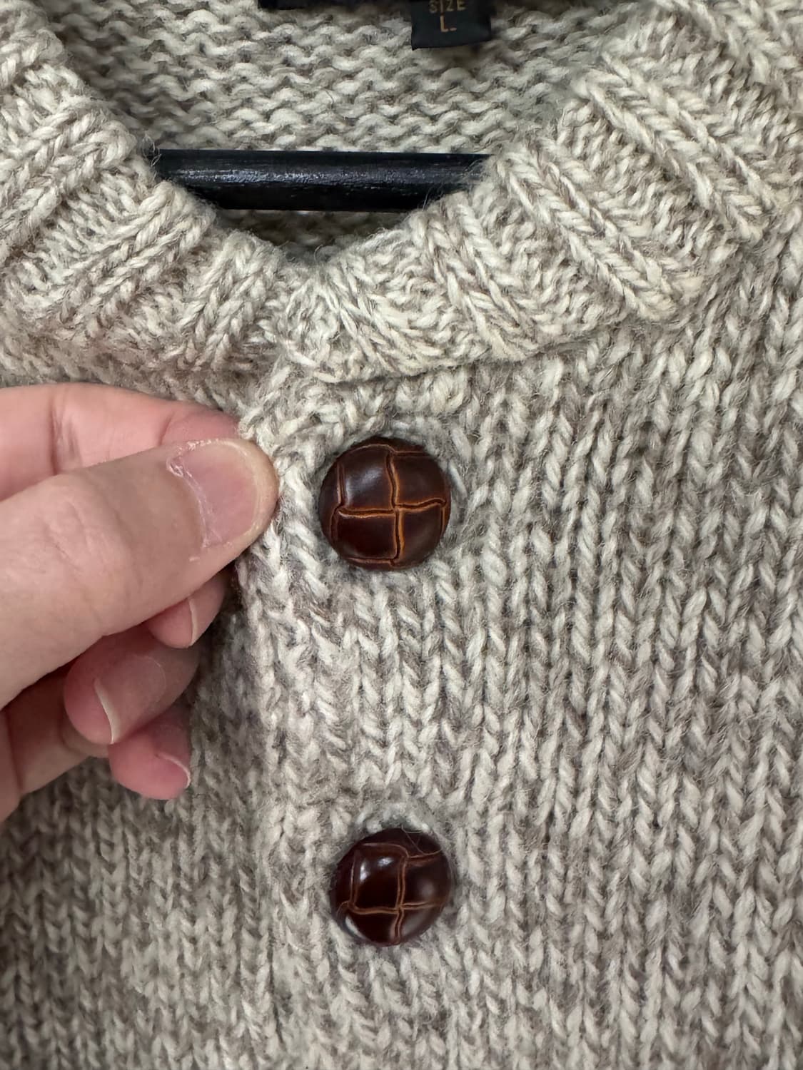 Seahop 버튼업 울 니트 스웨터  상품이미지3