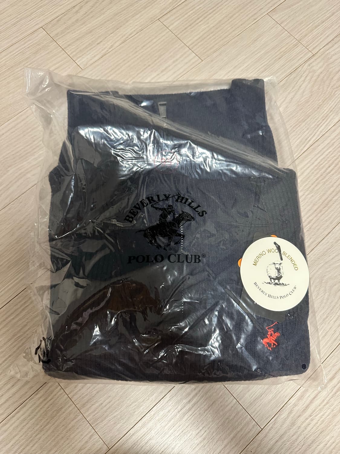 (95) 베벌리힐스 폴로클럽 메리노울 하프집니트 네이비 상품이미지2