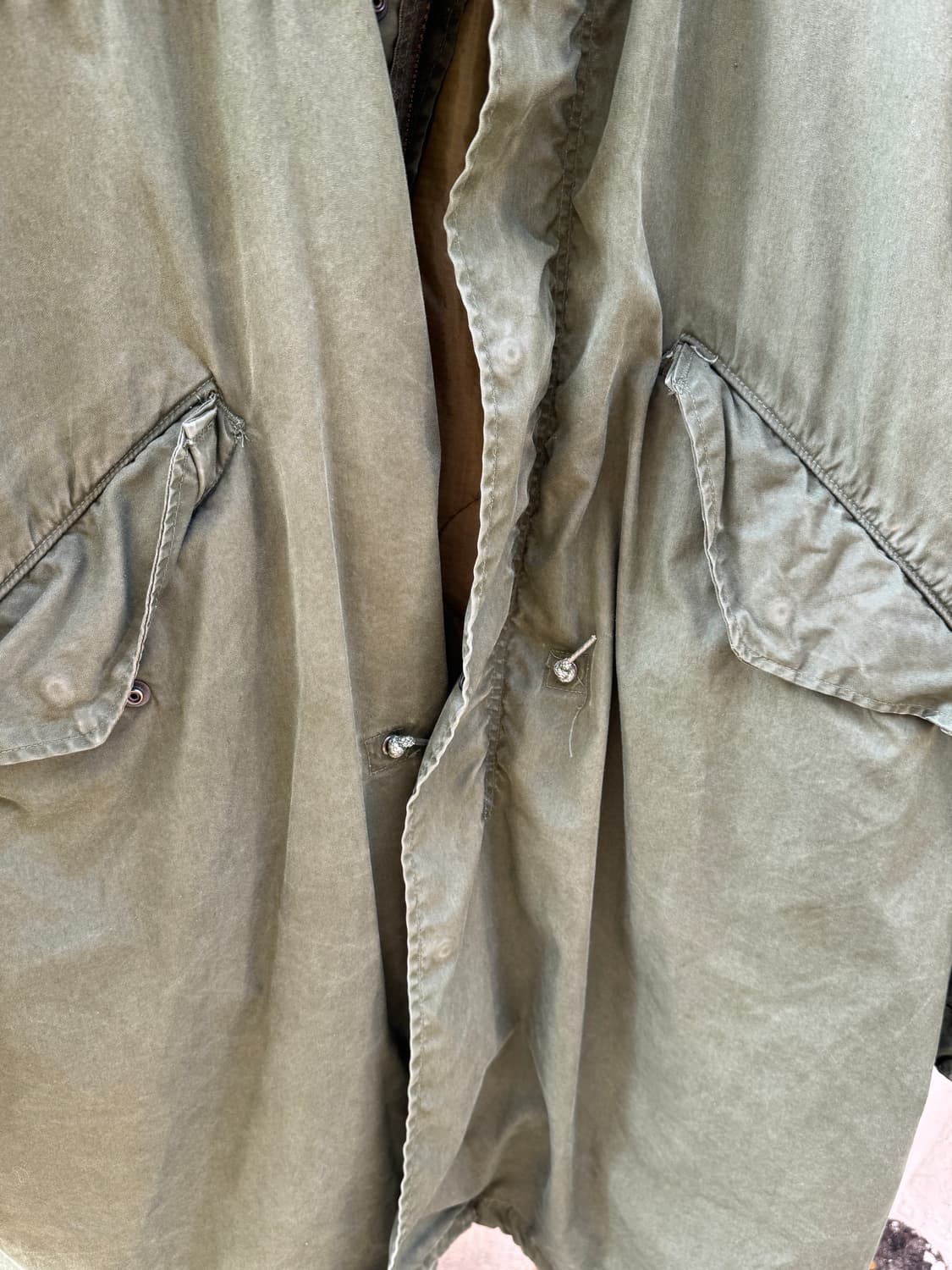 80s 미군 M65 피쉬테일 파카 (M) 후드포함 상품이미지3