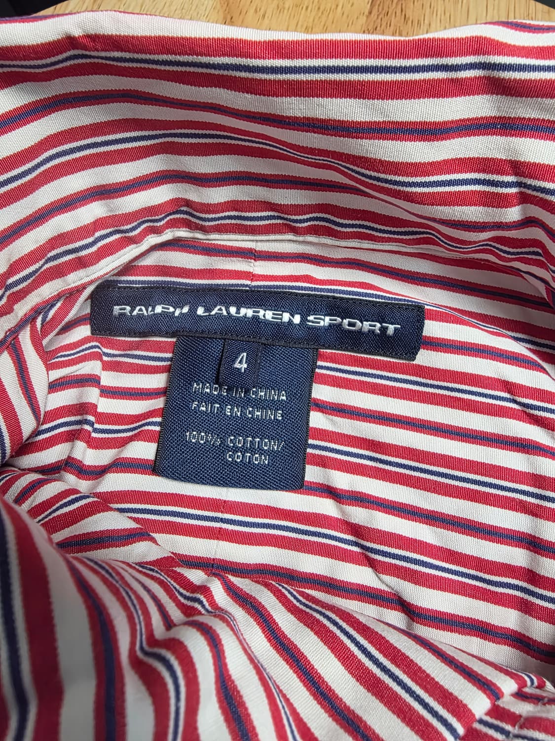 Polo 폴로 랄프로렌 레드 스트라이프 셔츠 4 (클래식) 상품이미지4