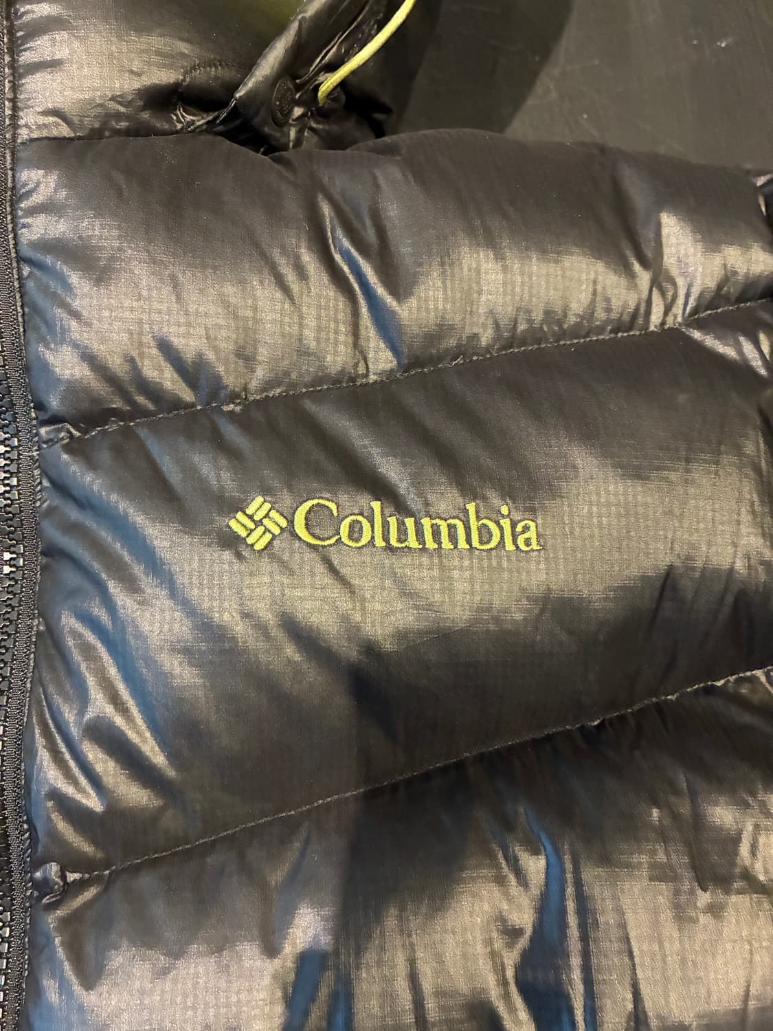 L) 컬럼비아 구스다운 패딩 블랙 상품이미지2