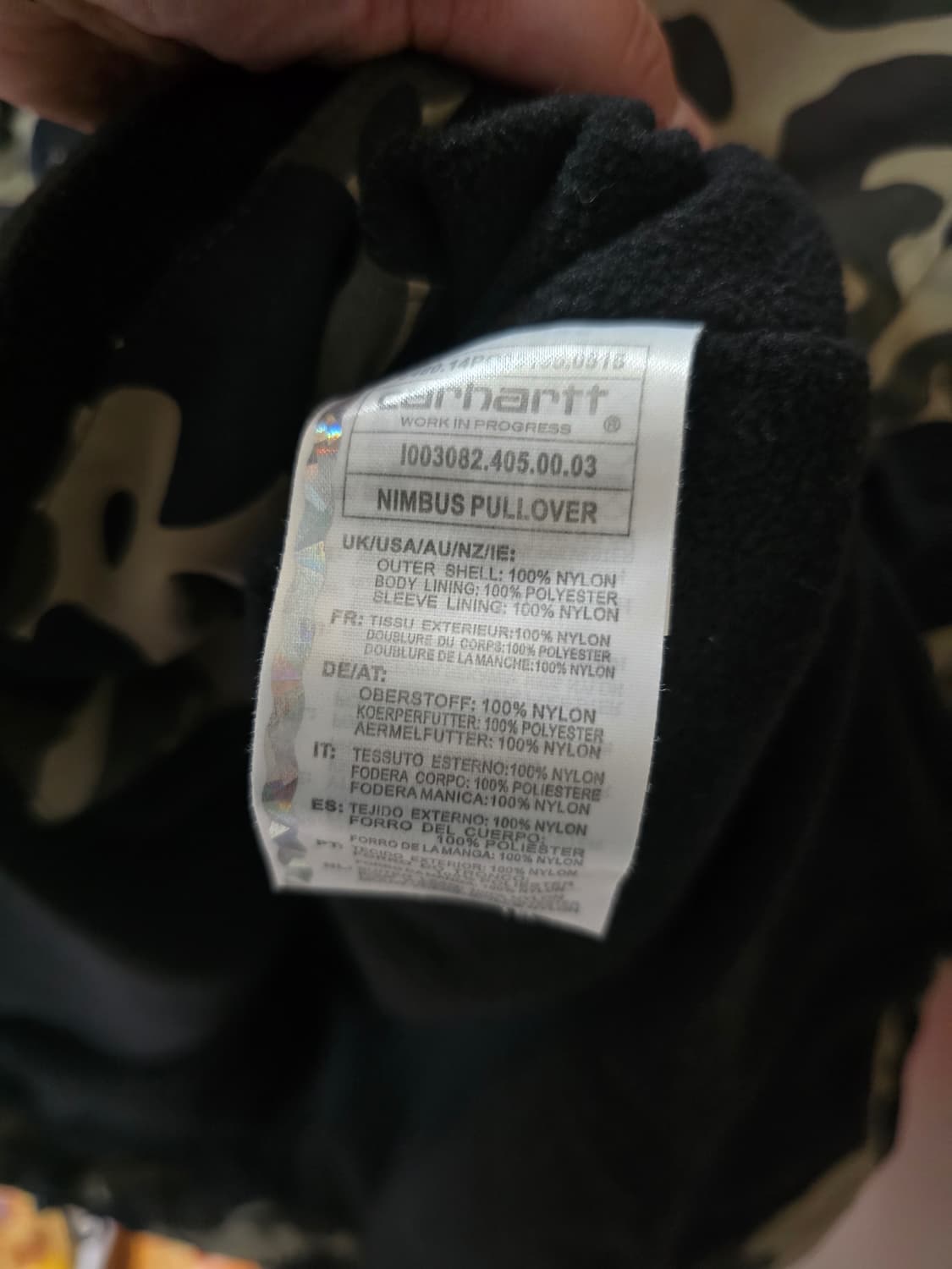 칼하트밀리터리 아노락점퍼 상품이미지5