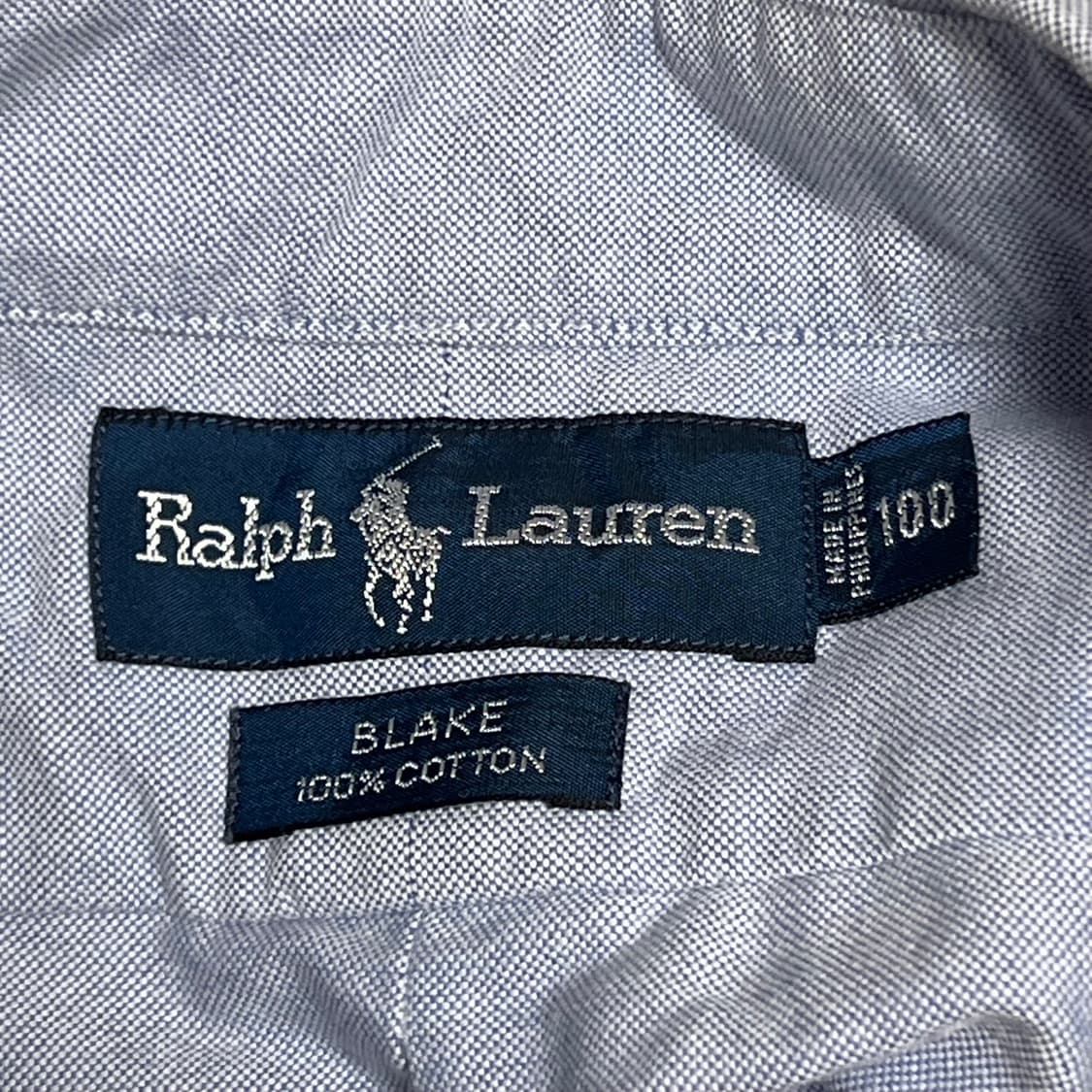 100 폴로랄프로렌 로고자수 스카이블루 반팔 셔츠 상품이미지3