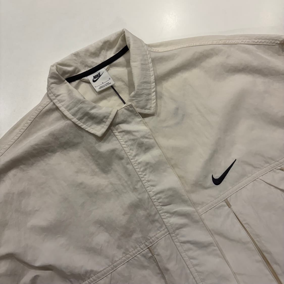 [L] 나이키 NSW 팬텀 화이트 아이보리 바람막이 자켓 D157 상품이미지3
