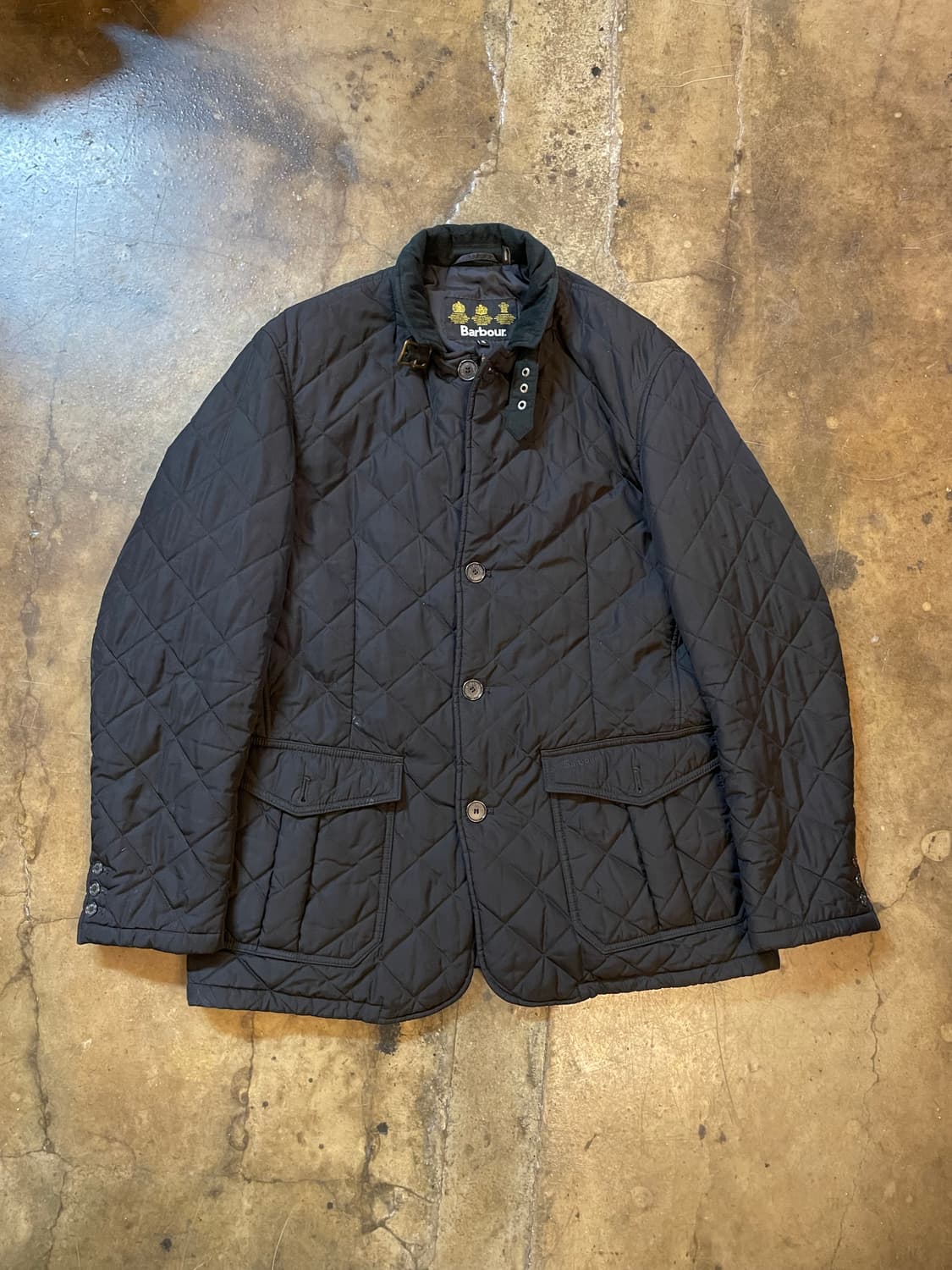 바버 루츠 퀄팅 자켓 블랙 상품이미지1