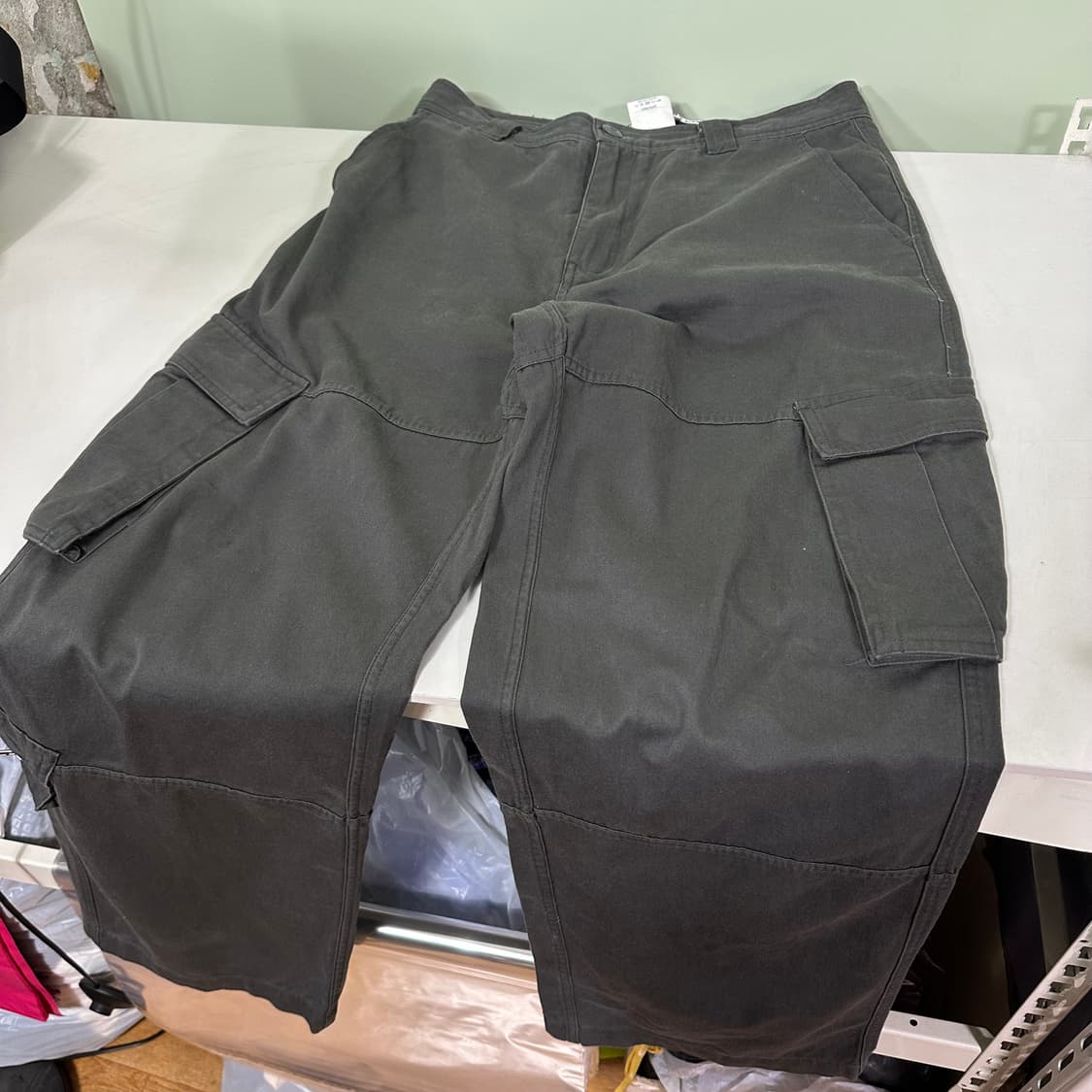 L 감마갤러리 진그레이 와이드핏 멀티카고 코튼팬츠 상품이미지3