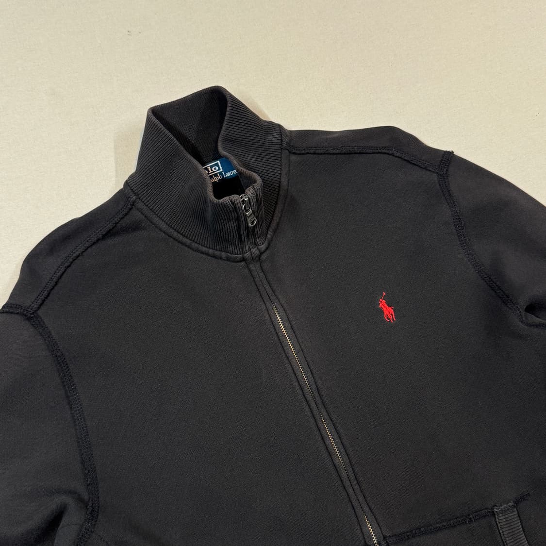 L) 폴로 랄프로렌 블랙 코튼 집업 상품이미지4