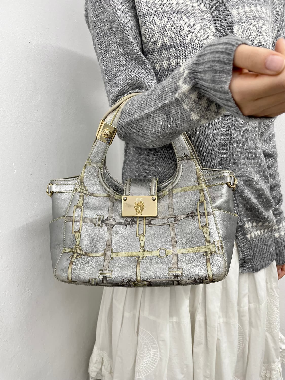 닥스 리얼레더 페어리 체인 토트백 상품이미지2