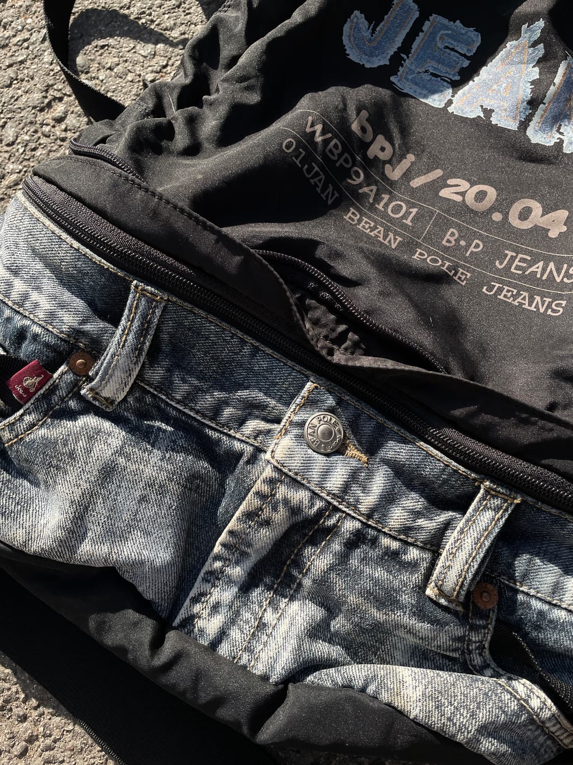 90s 빈폴 데님 백팩 올드스쿨 y2k 가방 os 상품이미지7