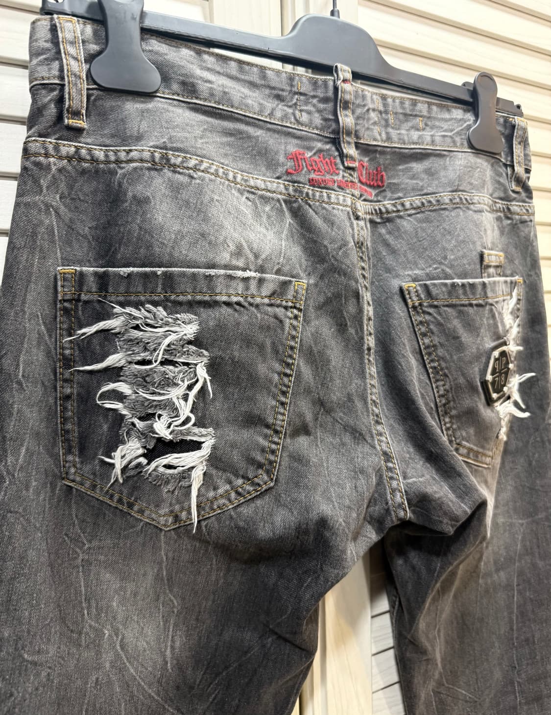 Phillip Plein 필립플레인 디스트로이드 스터드 장식 데님 진 상품이미지6