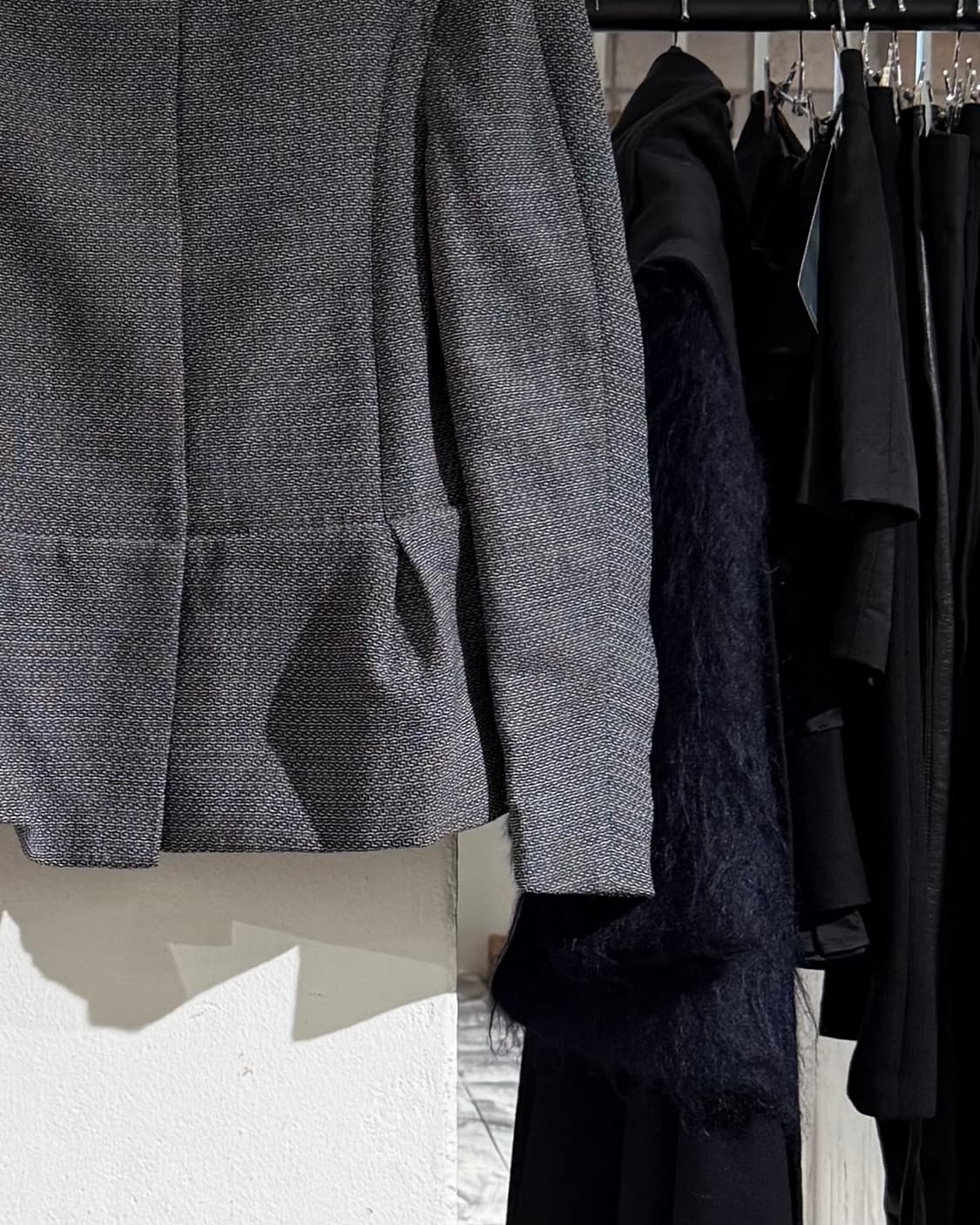 마르니 그레이 버진울 스트럭처 하이넥 테일러드 자켓 상품이미지6