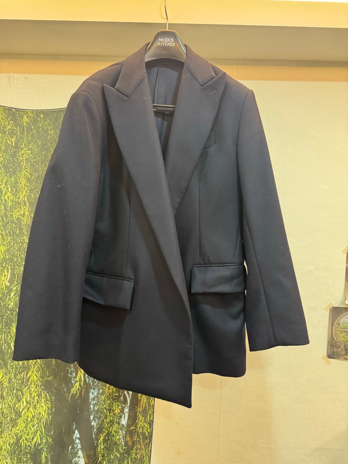 [5] 오라리 울 하프코트 자켓 다크네이비 (착샷0) 상품이미지1