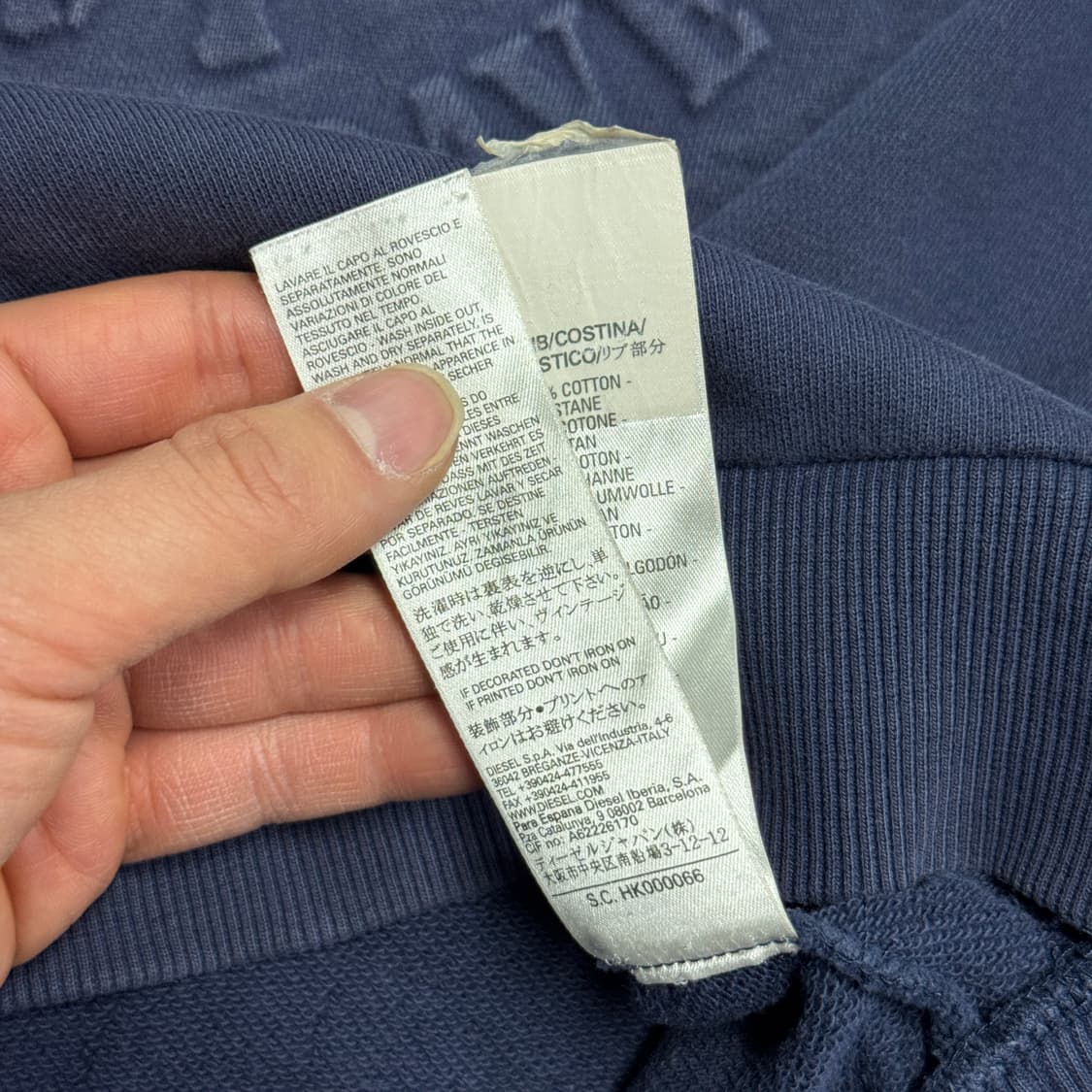 디젤 빈티지 모히칸 그런지 입체 후드 L 상품이미지8