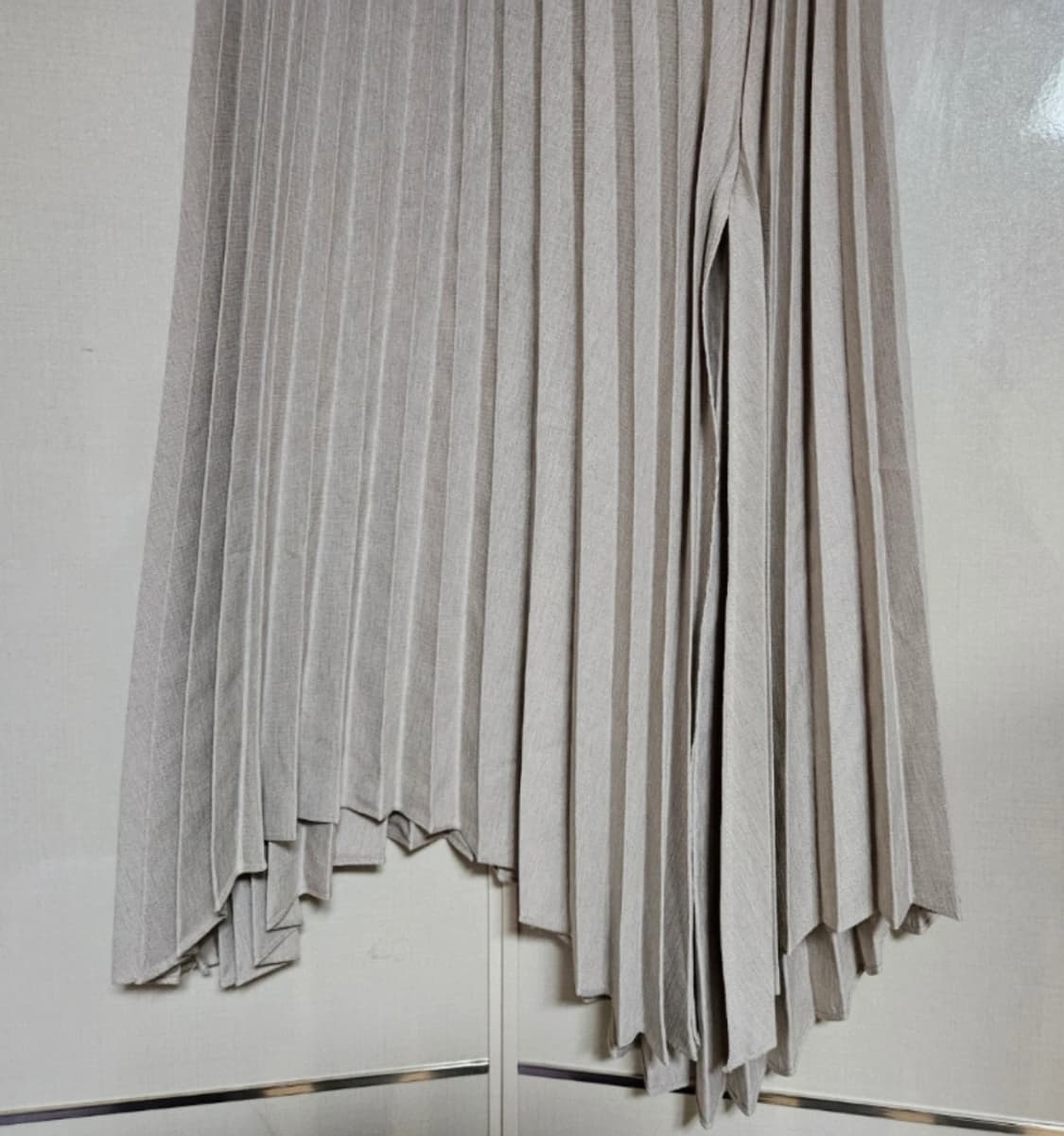 하이웨스트 플리츠 롱 스커트 판매합니다 상품이미지6