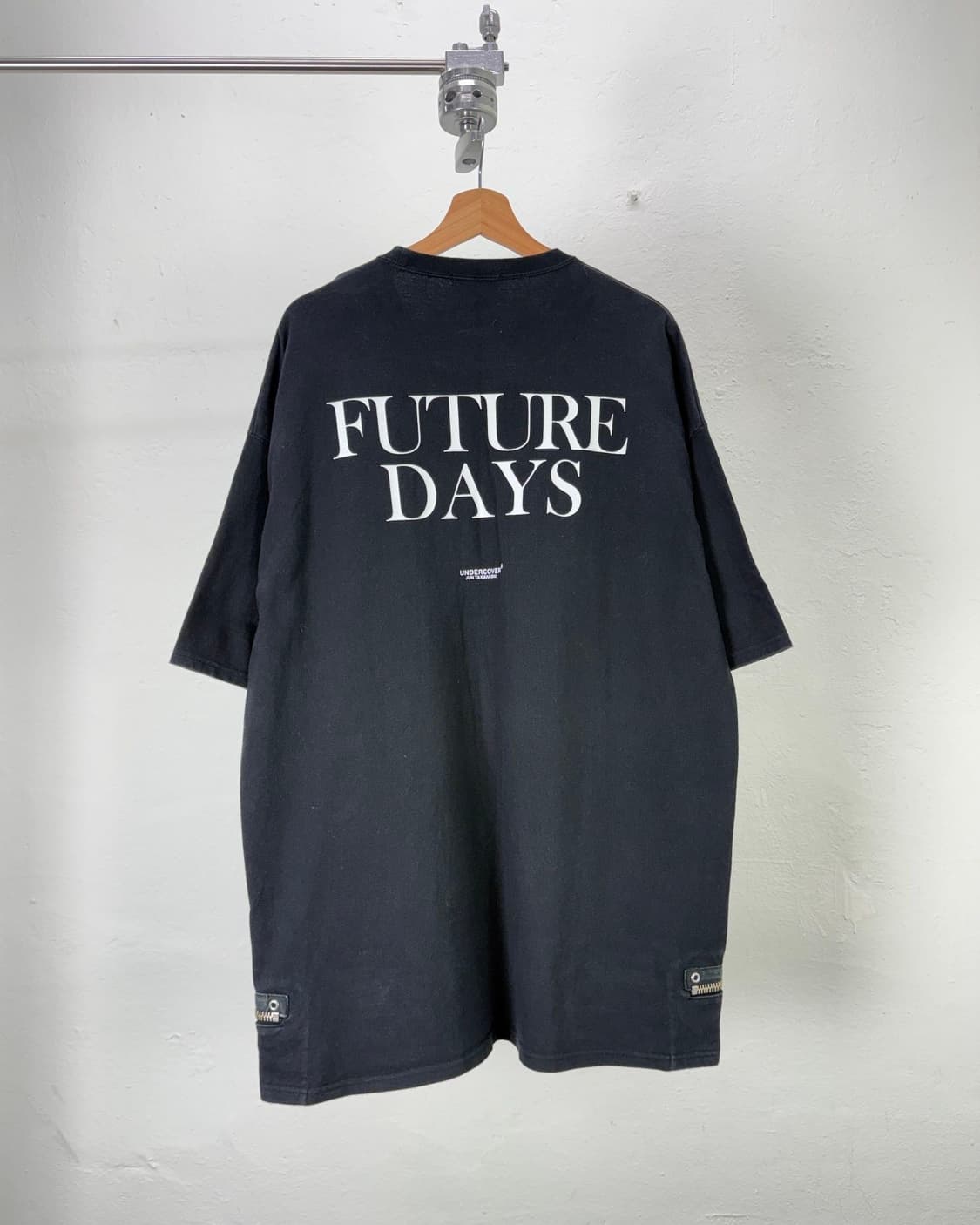 언더커버 16ss 퓨처 데이즈 블랙 집 하프 티셔츠 상품이미지6