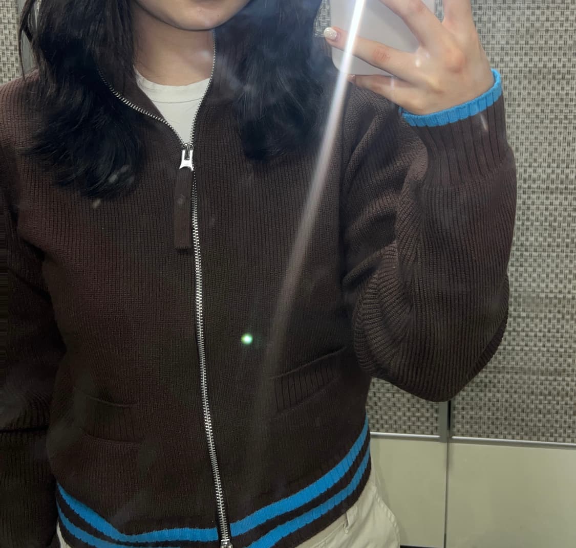 Matin Kim, 마뗑킴 스펠 포인트 스트라이프 가디건 상품이미지3