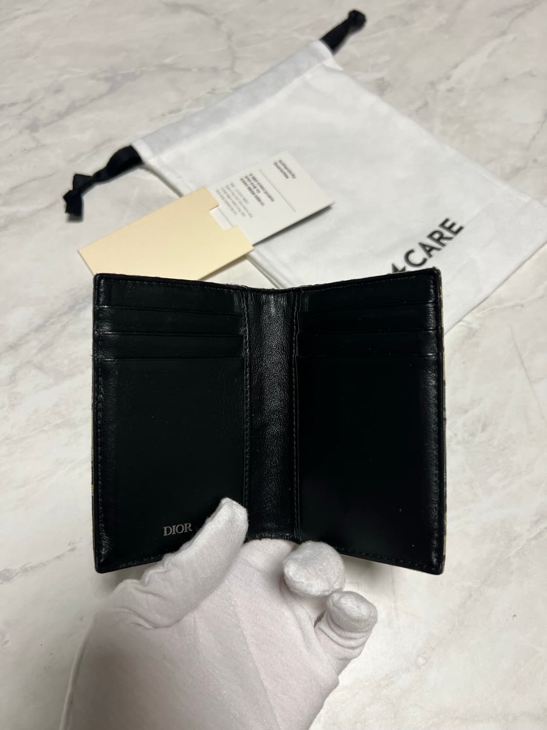 디올 오블리크 자카드 오거나이저 지갑 상품이미지3