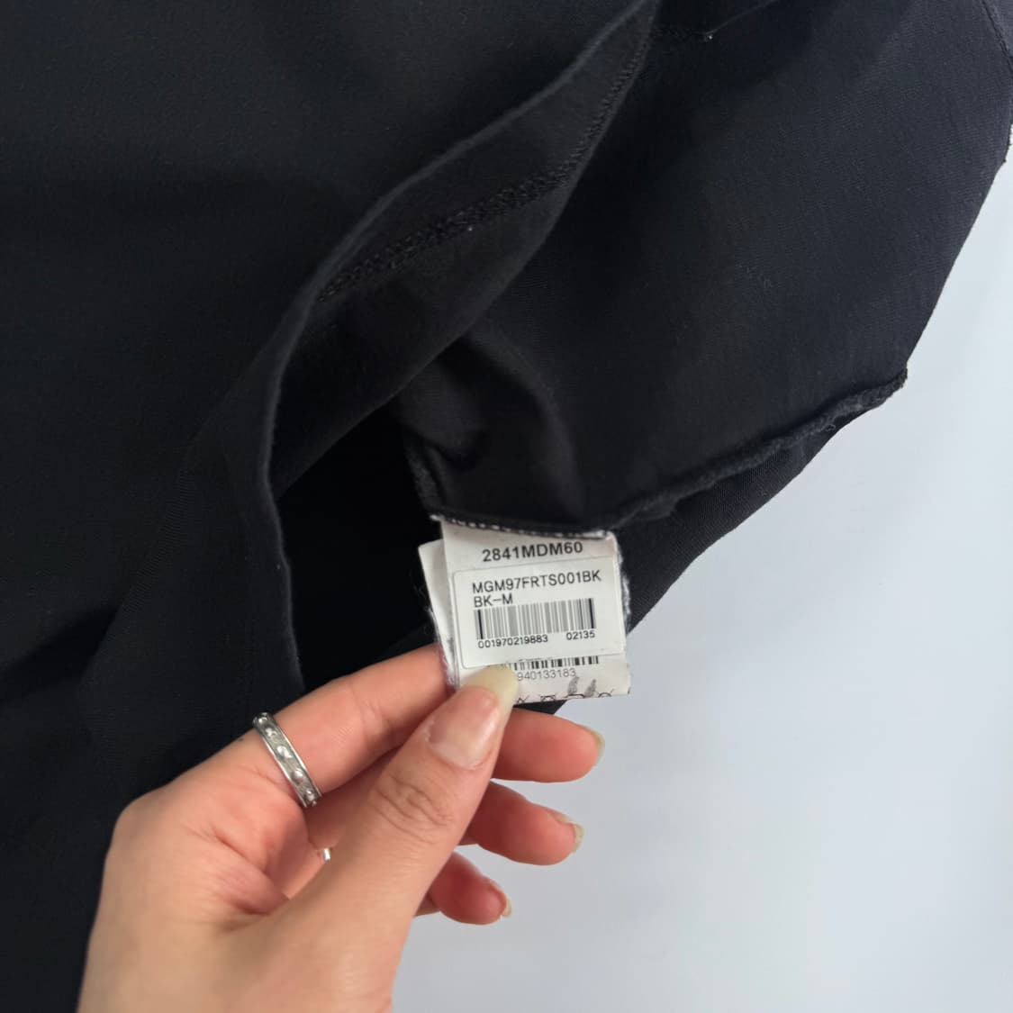 MSGM 로고 블랙 반팔 상품이미지6