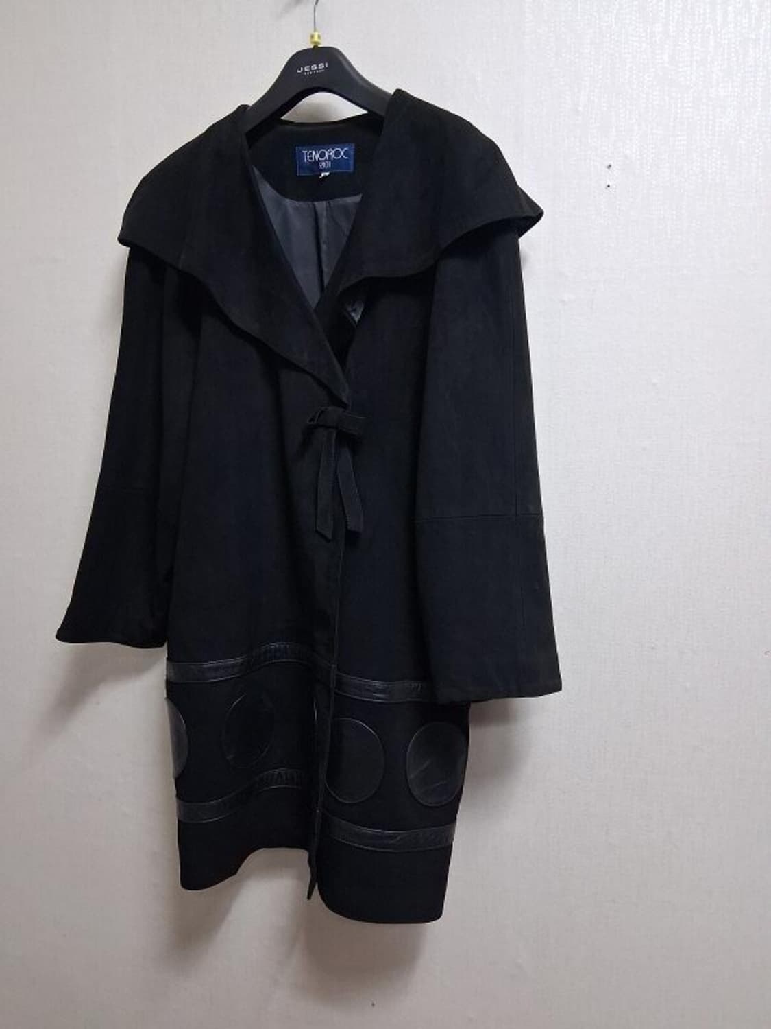 TENOROC 양가죽가죽코트 케이프큰카라 양가죽스웨이드 코트 77 42  상품이미지1