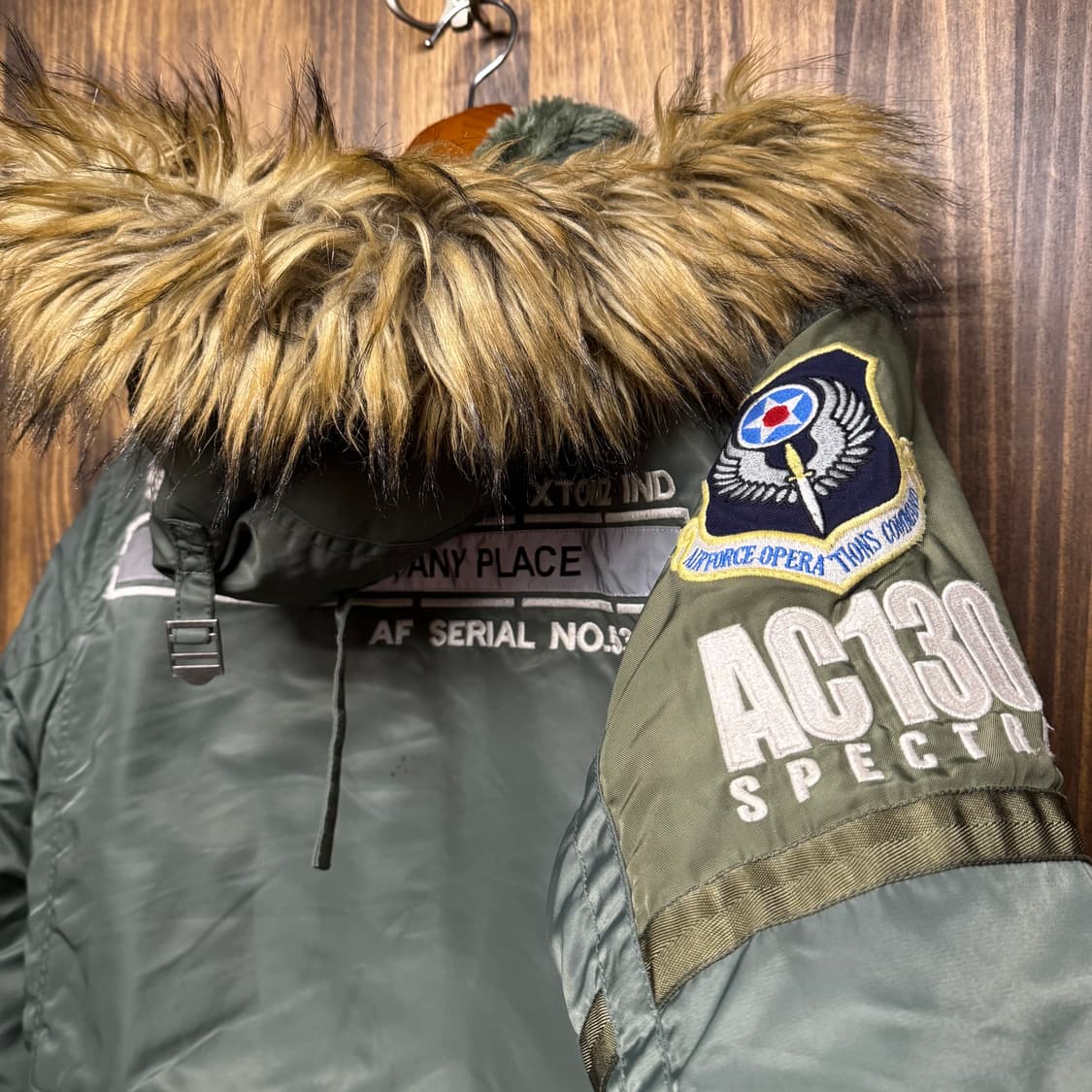 Xtonz fur bomber jacket 상품이미지5