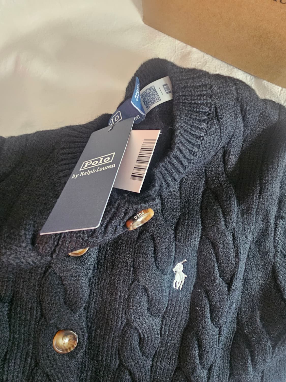 폴로 여성용 울 케이블 가디건 새상품 (M,L사이즈) 상품이미지5