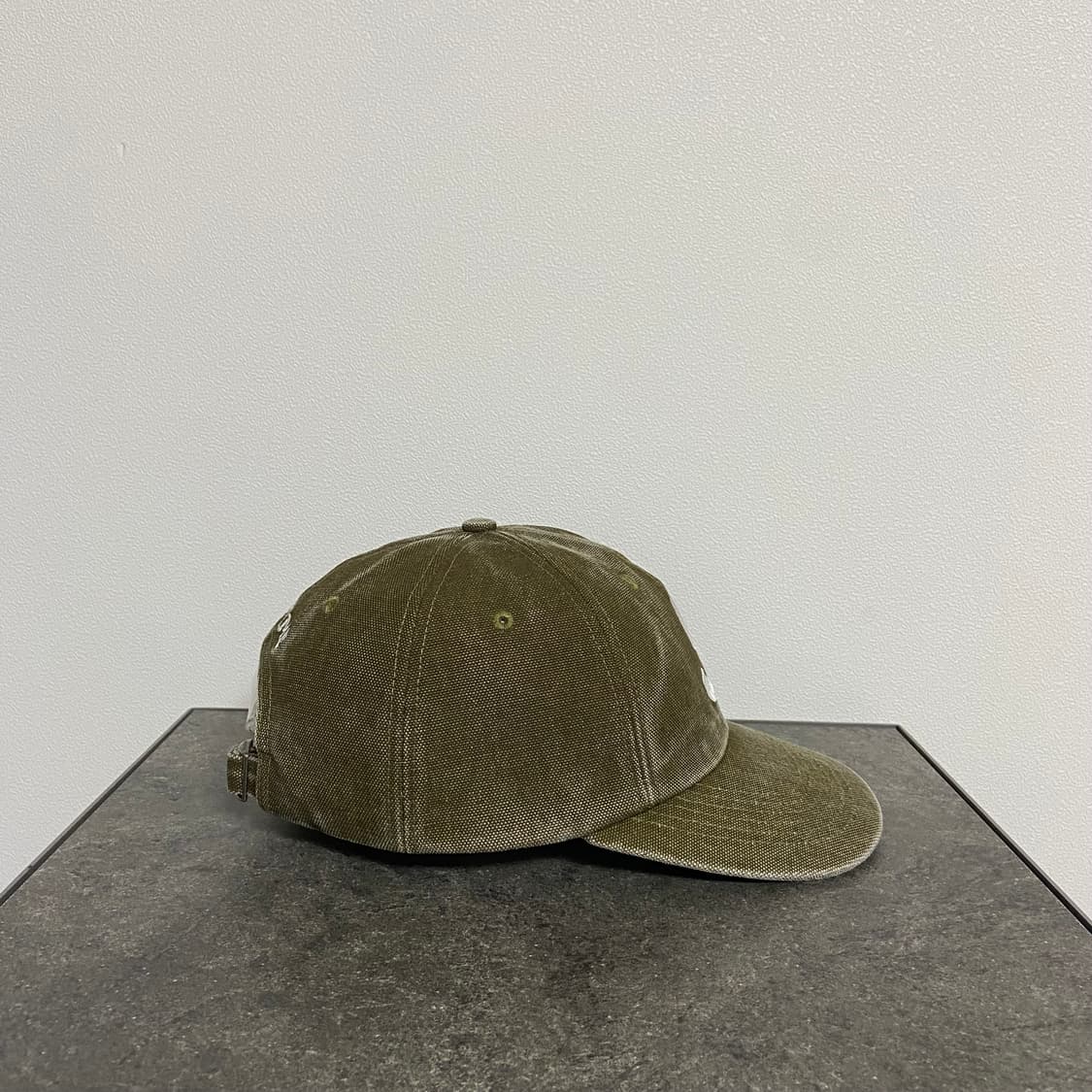 (OS) 슈프림 S로고 볼캡 모자 워시드 올리브 상품이미지3