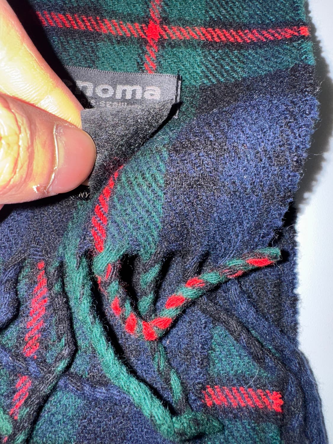 레노마 renoma 램스울 체크 머플러 상품이미지4