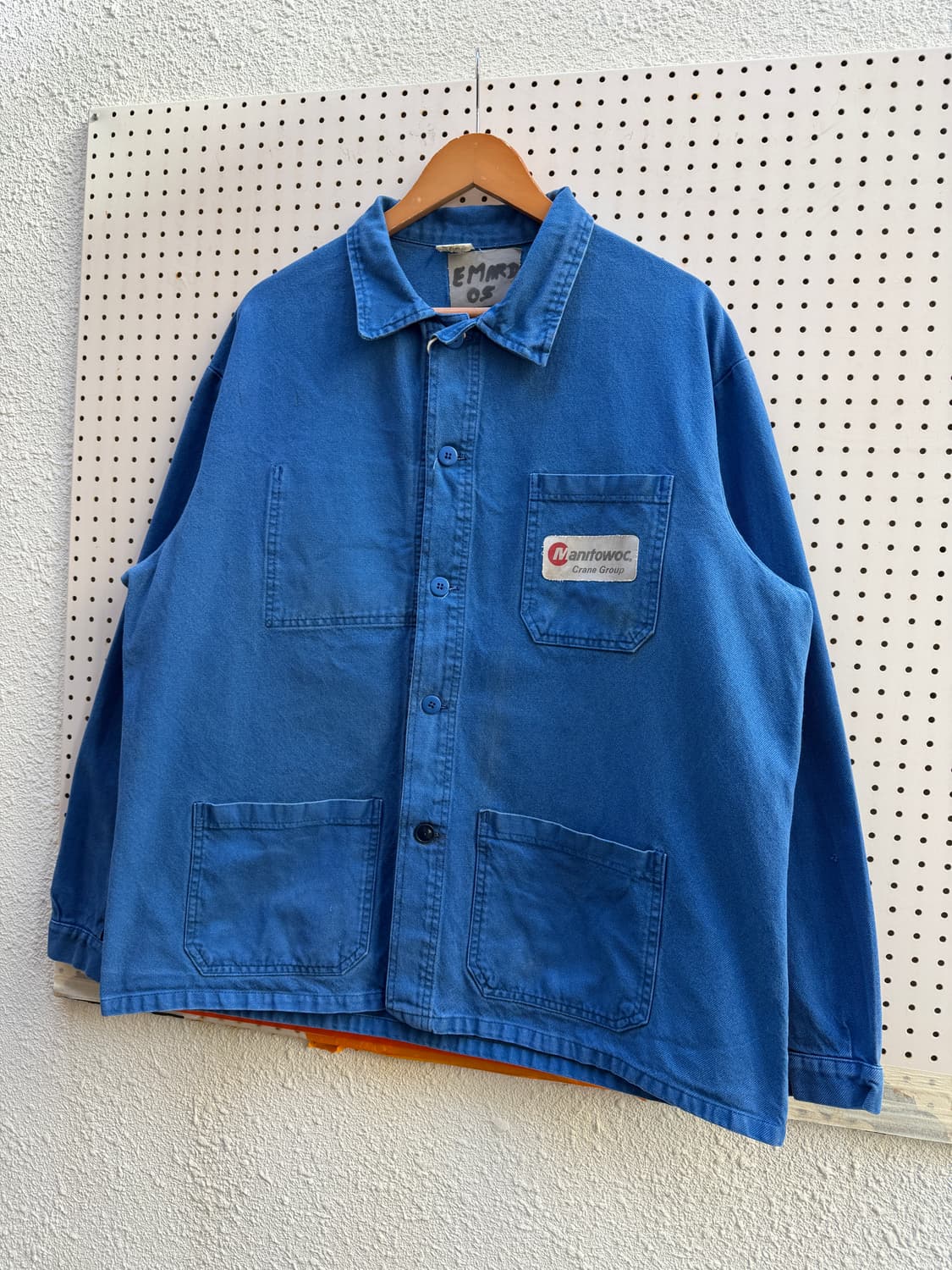 OLD VINTAGE WASHED BLUE FRENCH 프렌치워크자켓 상품이미지4