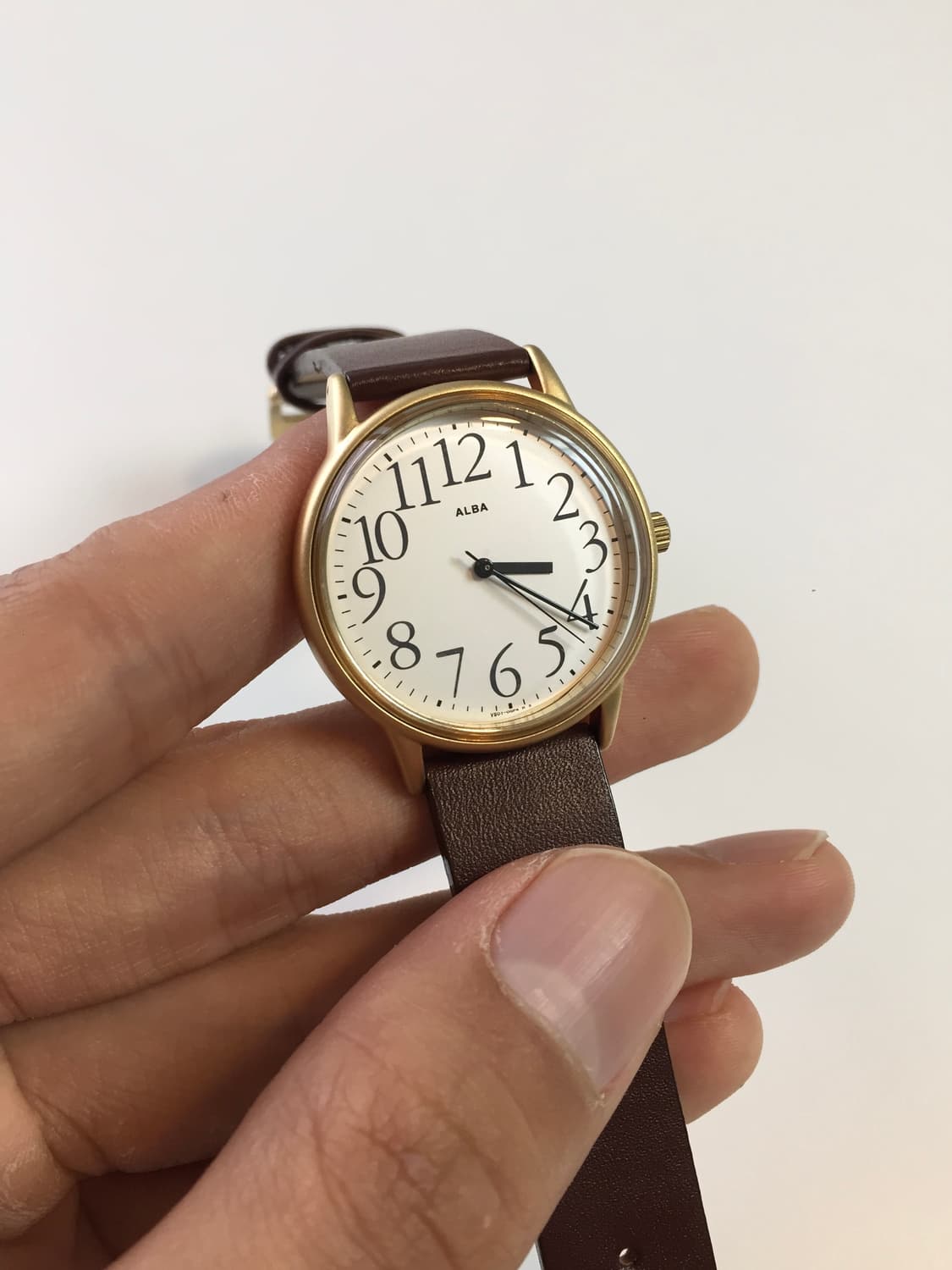 새상품 90s seiko alba arabic index gold 상품이미지2