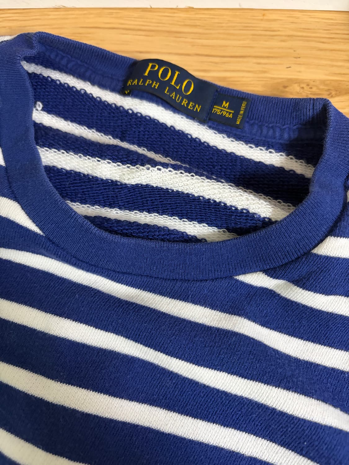 폴로 스트라이프 맨투맨 상품이미지3