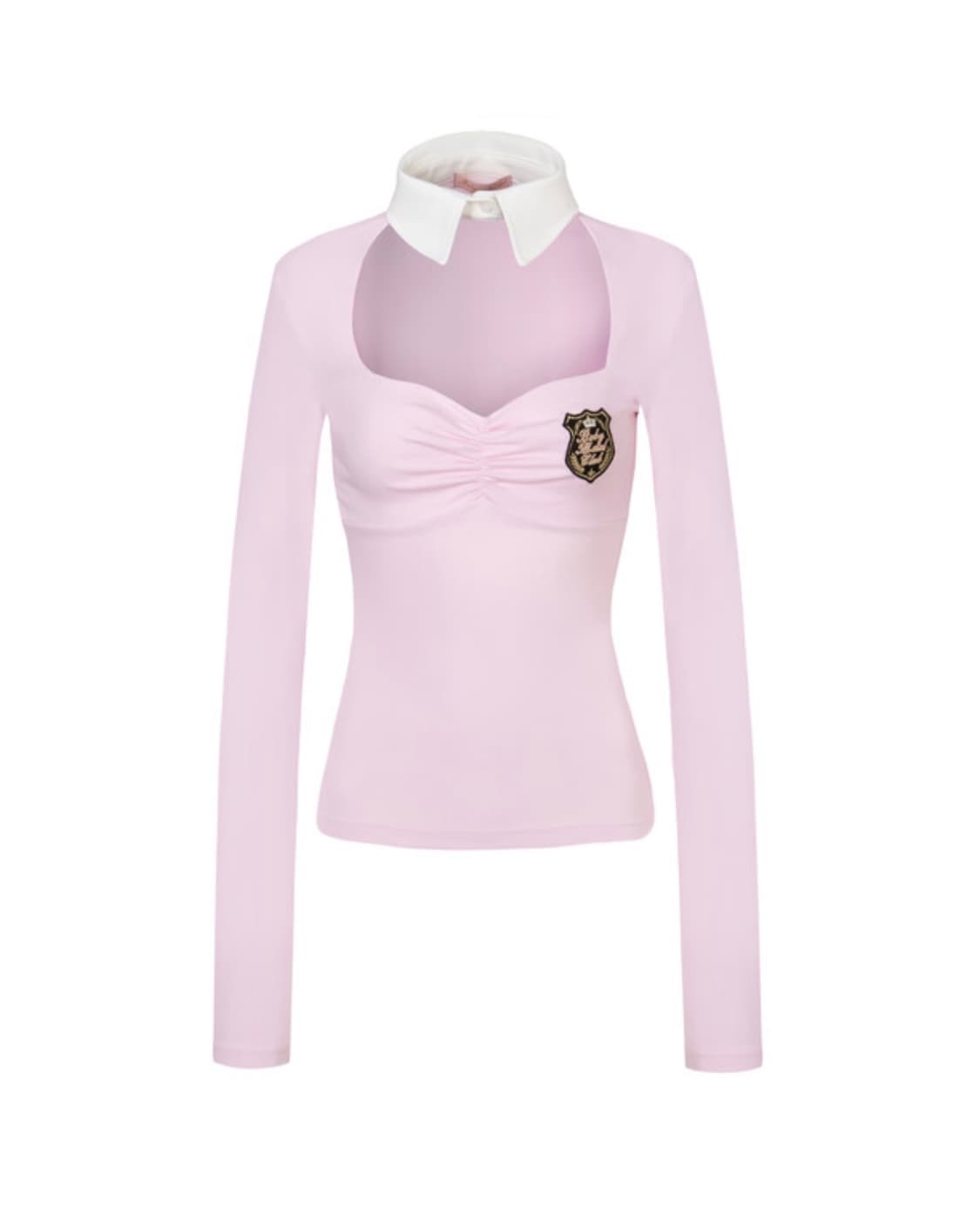 베이비 메탈 클럽 챠미 카라 탑 베이비 핑크 상품이미지2