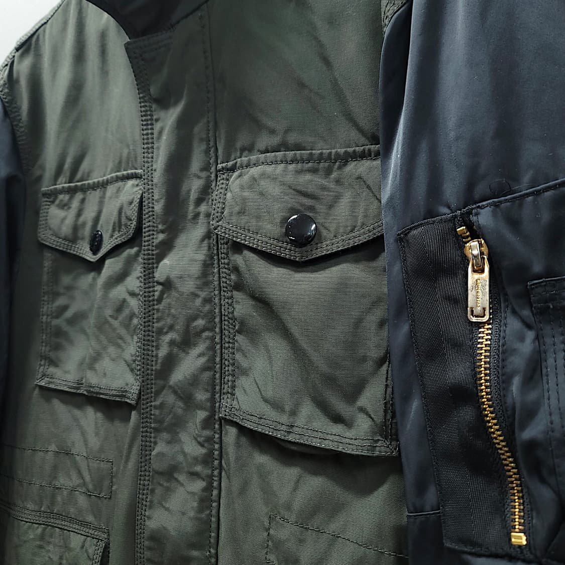 [95] 커스텀멜로우 카키 유틸리티 야상 자켓 상품이미지5