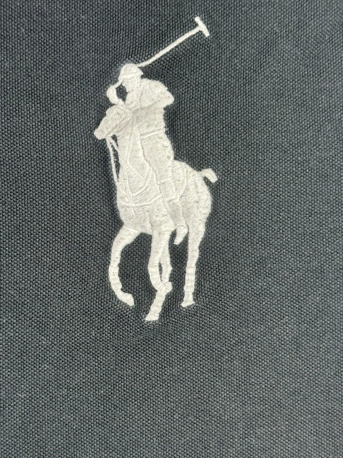 폴로 랄프로렌 빅포니 반팔 카라티 블랙 화이트 상품이미지3