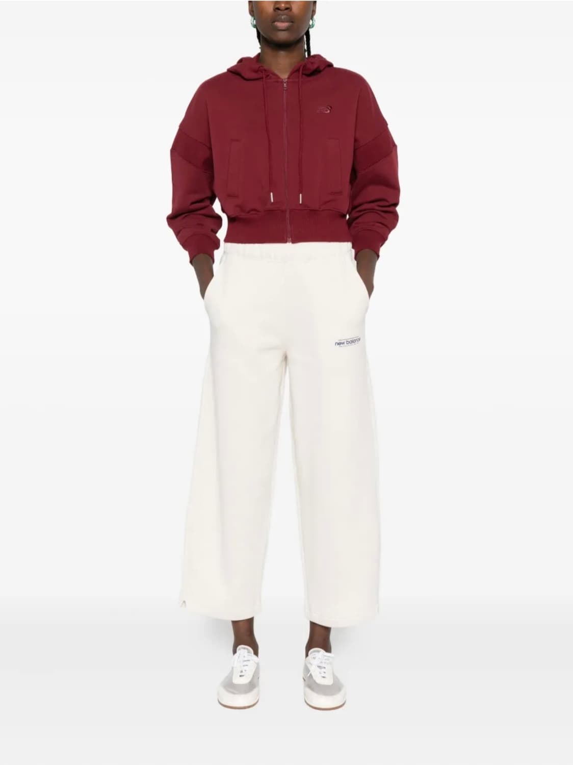 (택달린새옷) 뉴발란스 프렌치 테리 풀집 후드 자켓 S 상품이미지3