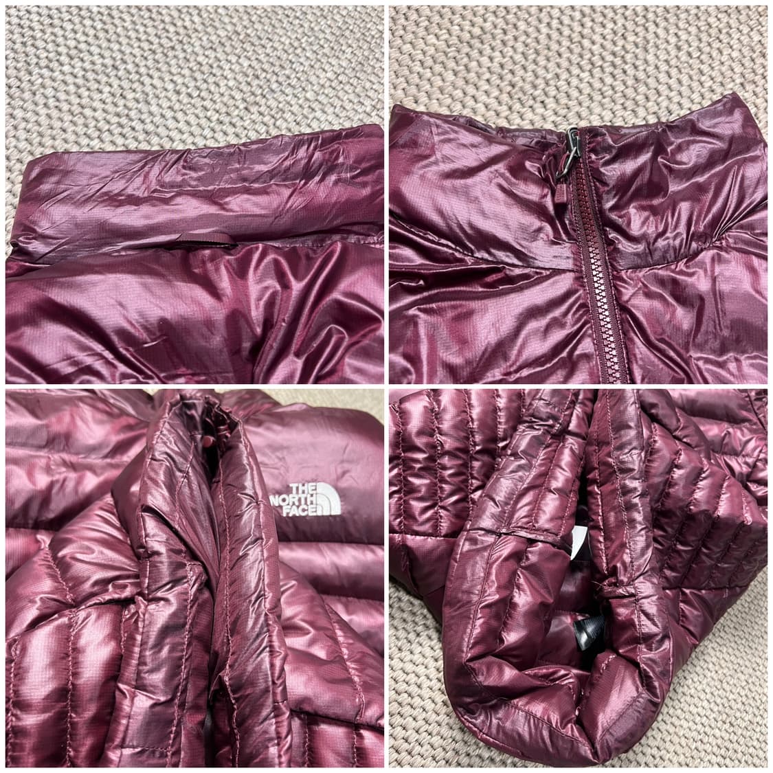 노스페이스 550 경량 패딩 버건디 L 상품이미지9