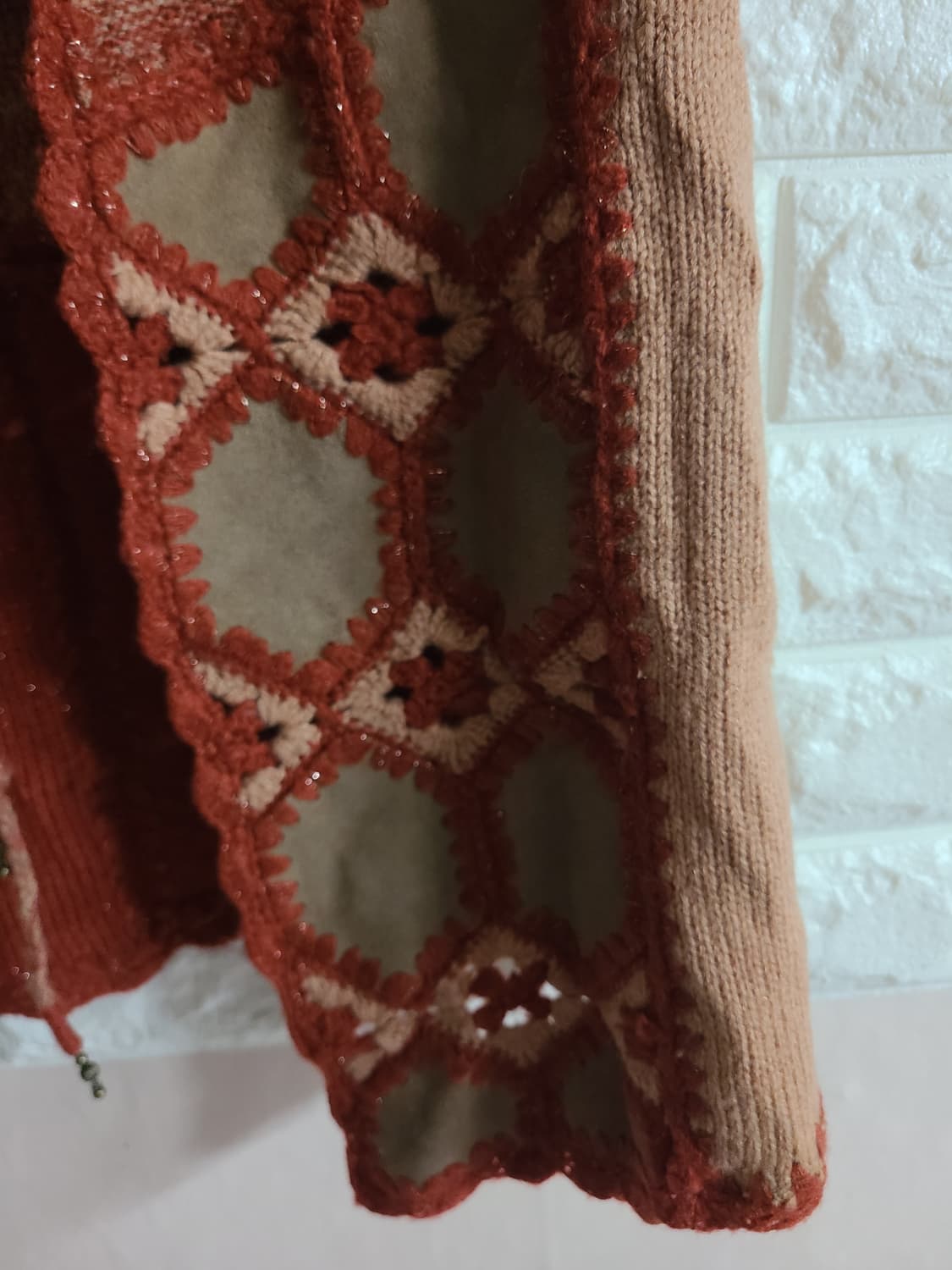 써스데이 크로셰 니트 조끼 상품이미지3