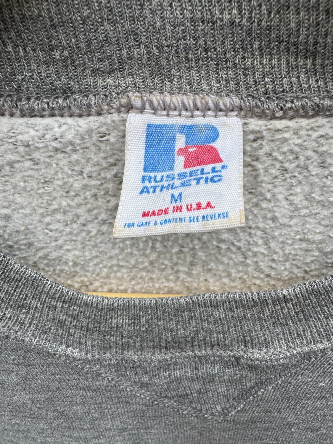 80~90s 러셀 애슬레틱 빈티지 프린팅 스웻 셔츠 맨투맨 그레이 m 상품이미지4